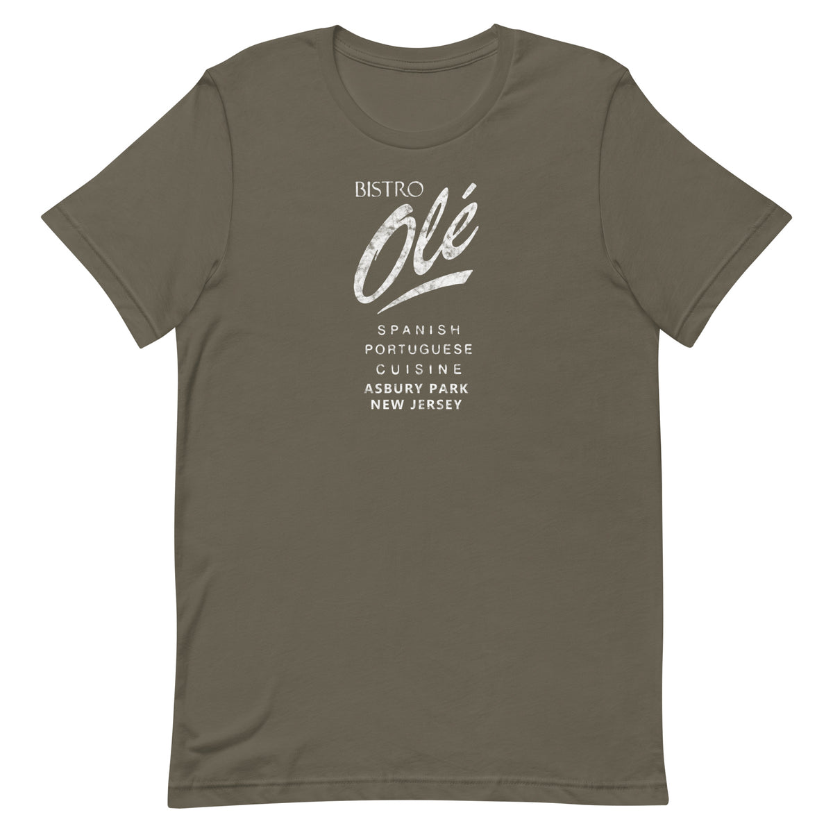 Bistro Ole - ASBURY PARK - Unisex t-shirt Army