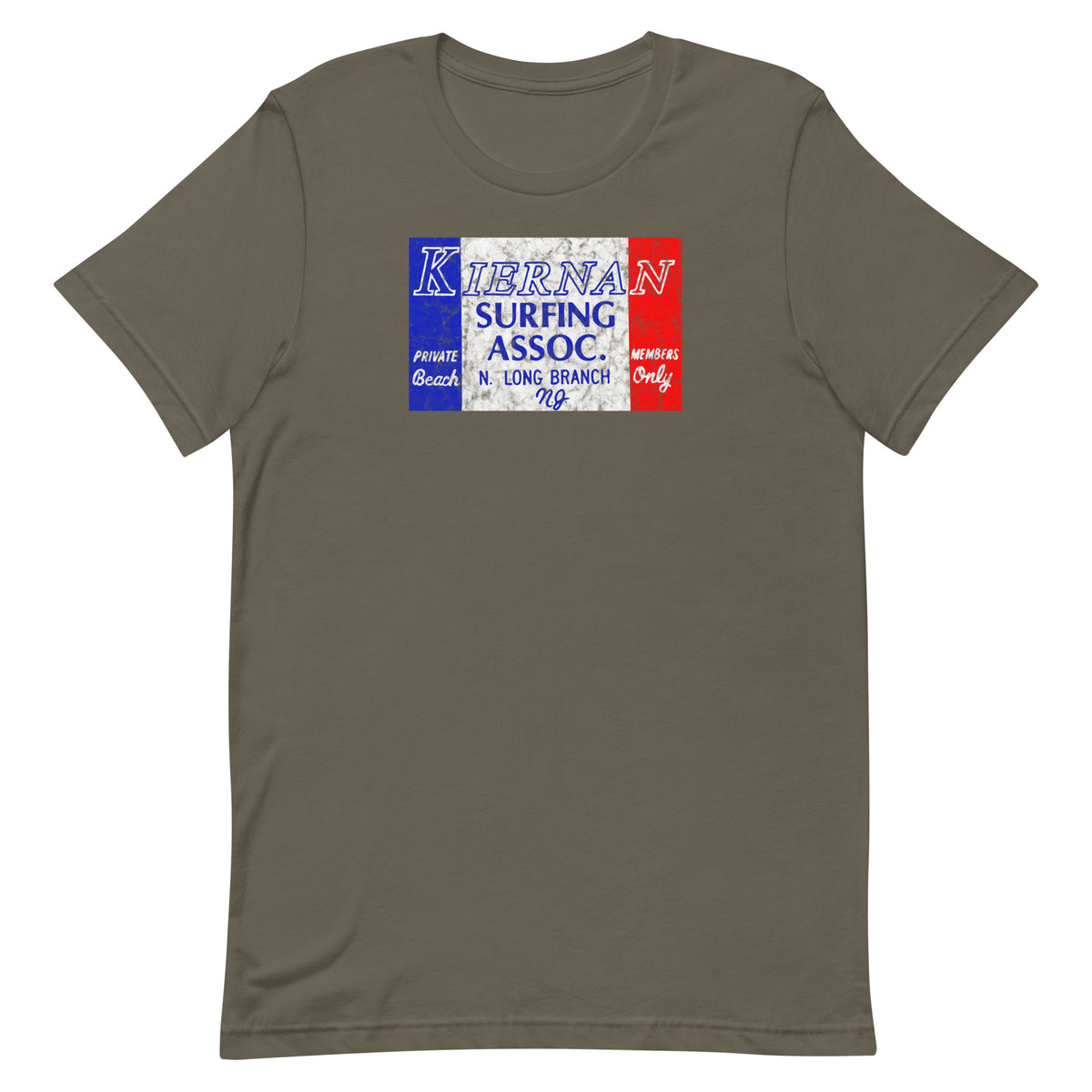 Kiernan Surfing Association - LONG BRANCH - Unisex t-shirt