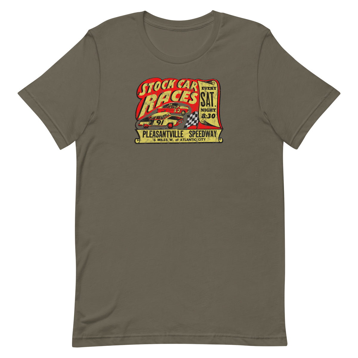 Pleasantville Speedway - PLEASANTVILLE - Unisex t-shirt