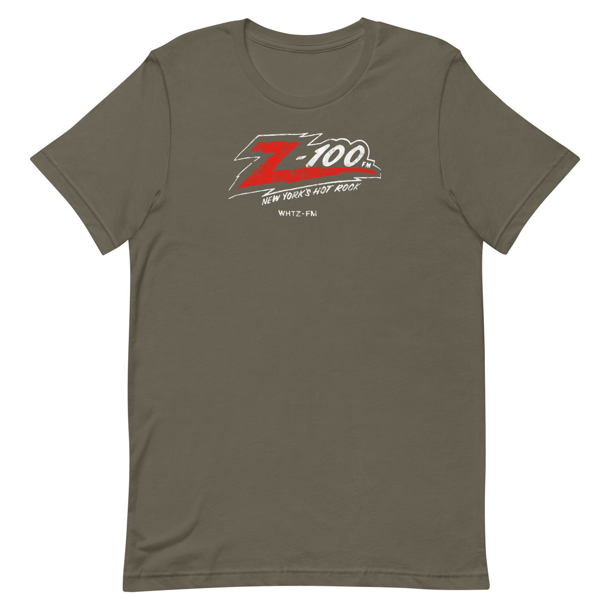 Z-100 FM New York's Hot Rock - NEW JERSEY / NEW YORK / CONNECTICUT - Unisex t-shirt Army