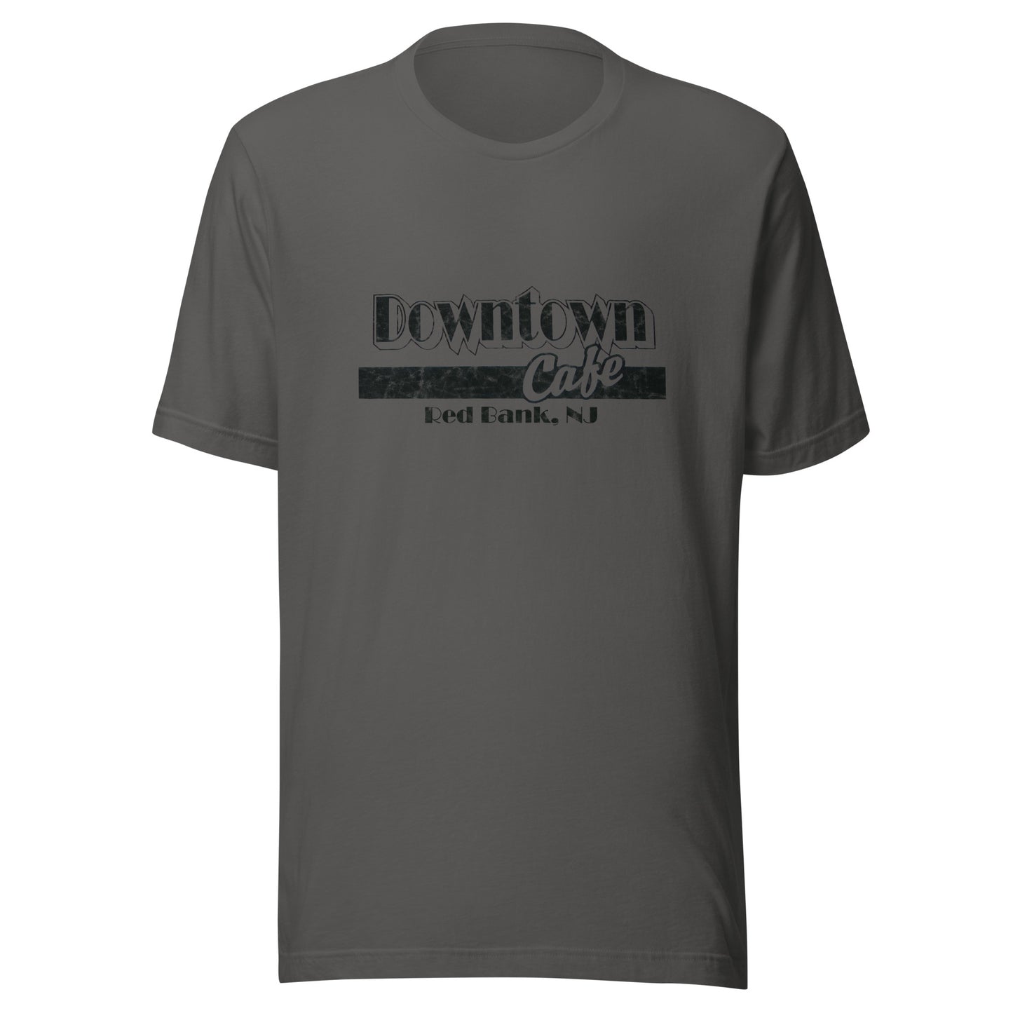 Downtown Cafe - RED BANK - Unisex t-shirt Asphalt