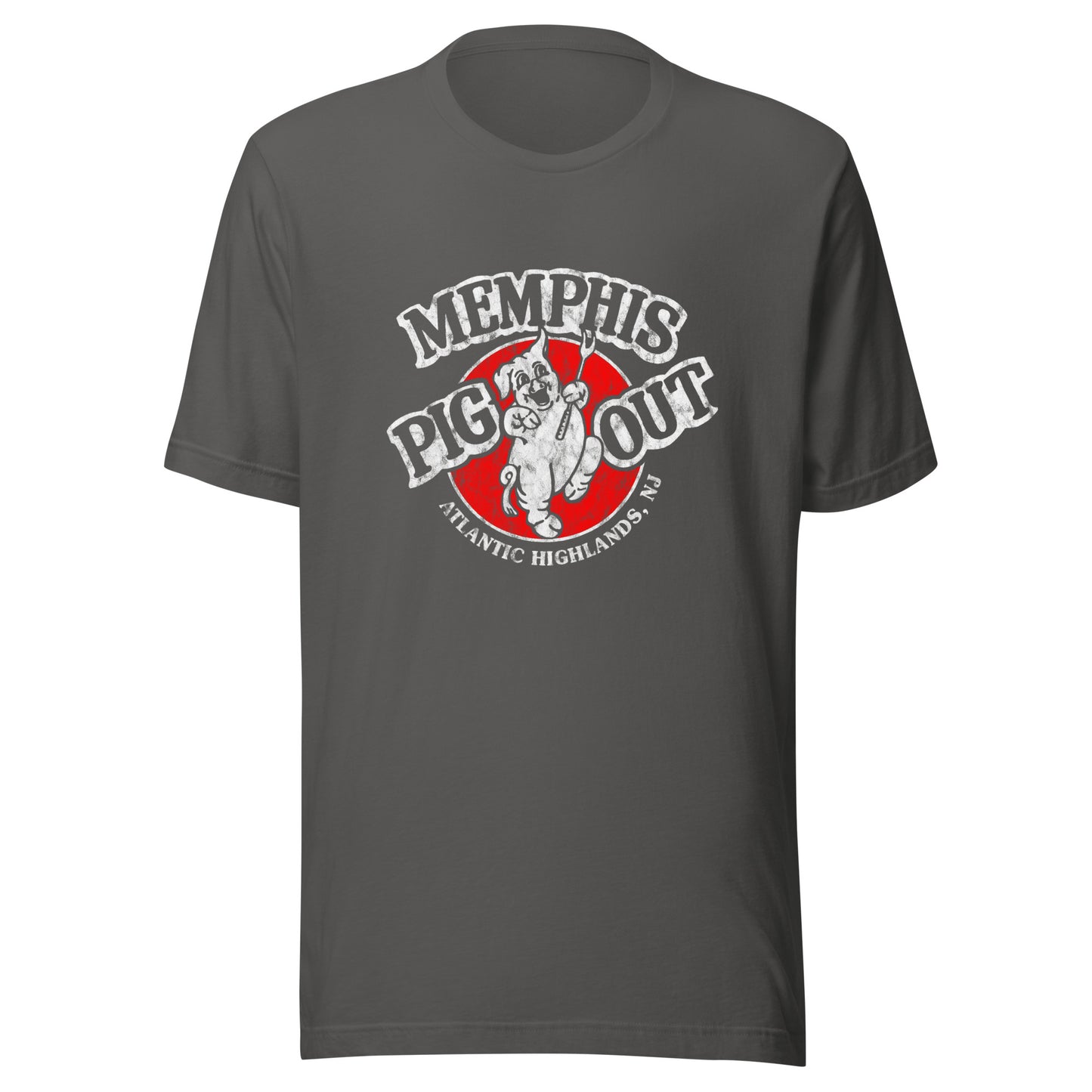 Memphis Pig Out - ATLANTIC HIGHLANDS - Unisex t-shirt Asphalt