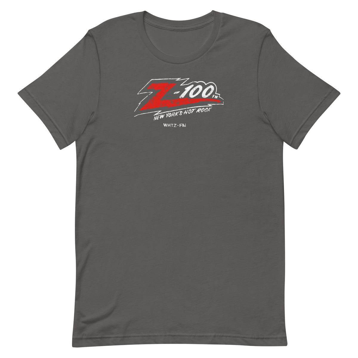Z-100 FM New York's Hot Rock - NEW JERSEY / NEW YORK / CONNECTICUT - Unisex t-shirt Asphalt
