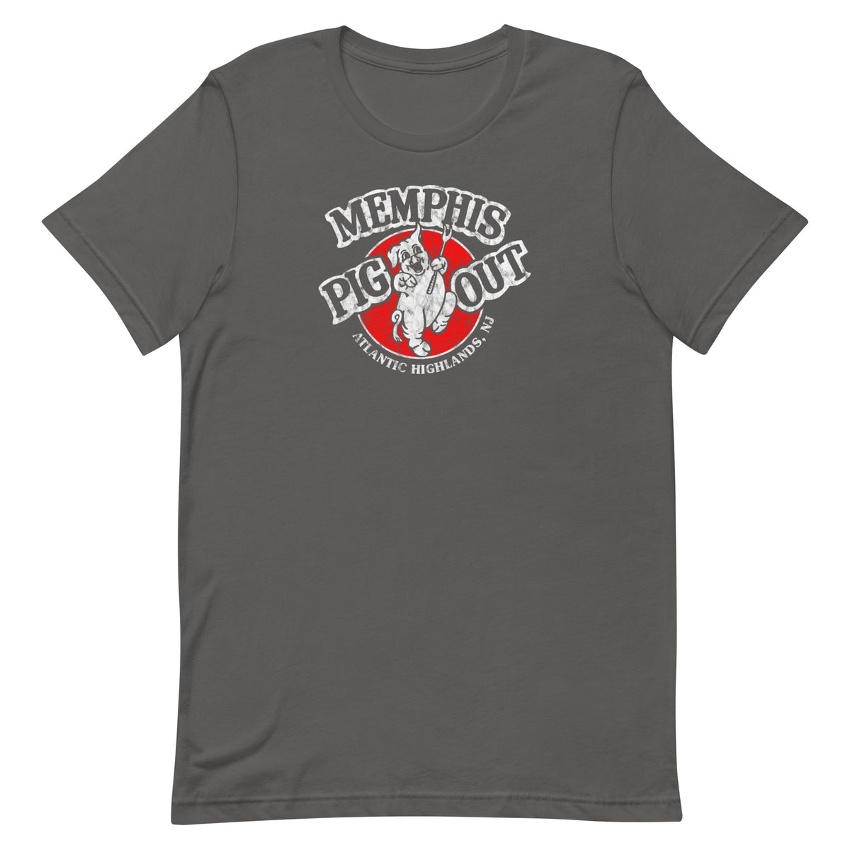 Memphis Pig Out - ATLANTIC HIGHLANDS - Unisex t-shirt Asphalt