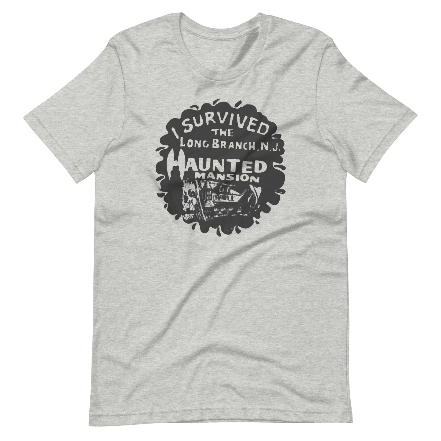I Survived the Haunted Mansion - LONG BRANCH - Unisex t-shirt Athletic Heather