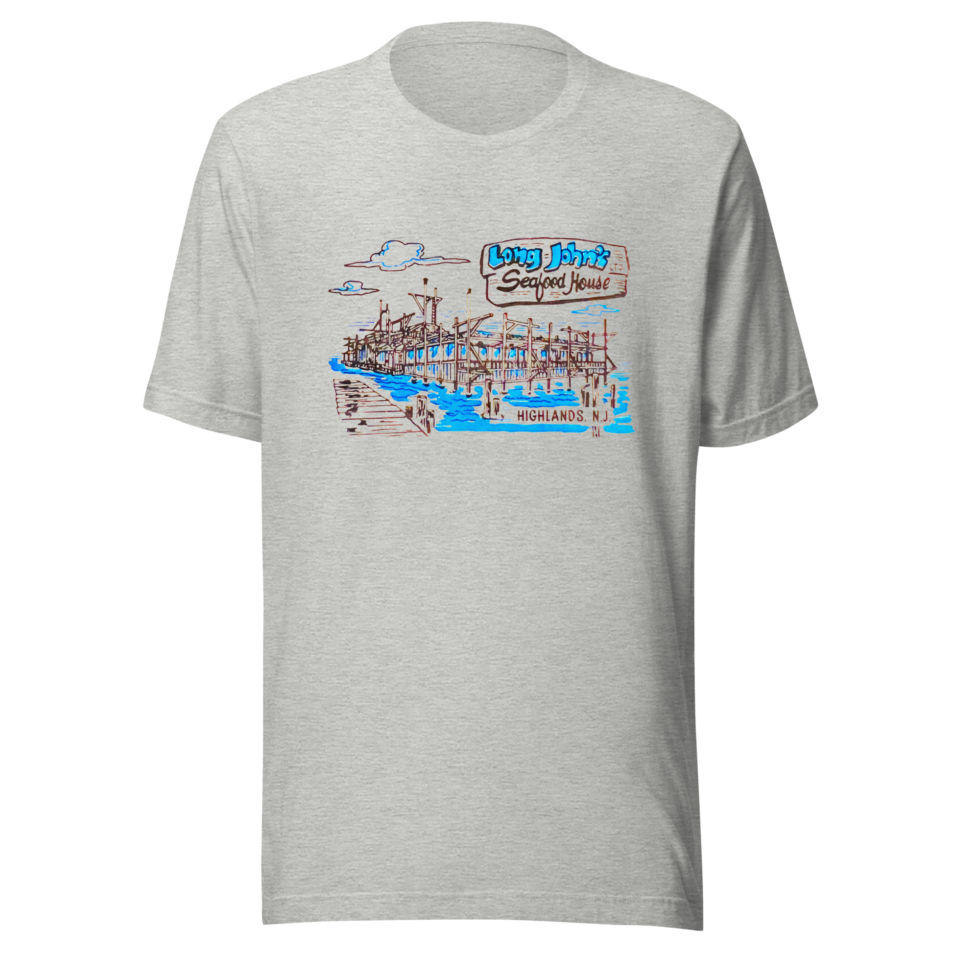 Long John's Seafood House - HIGHLANDS - Unisex t-shirt Athletic Heather