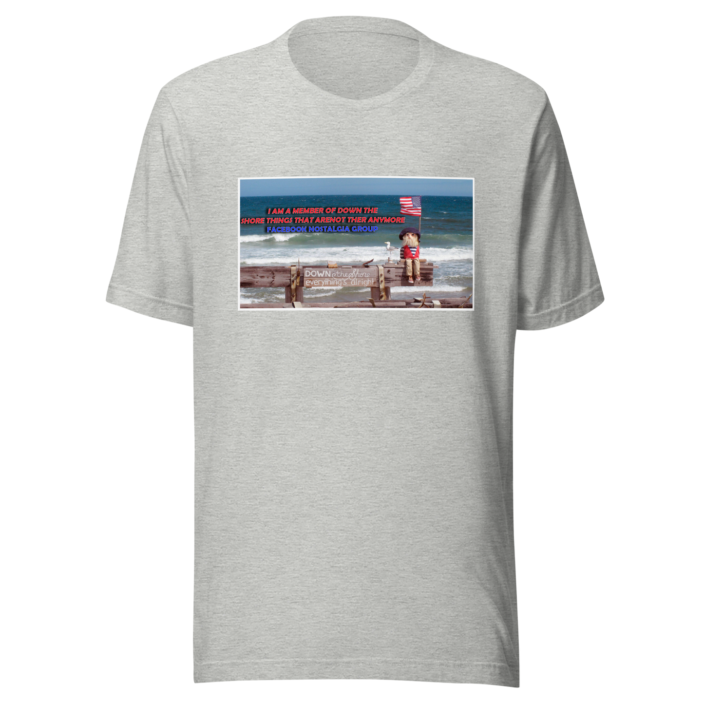 Down the Shore, Things that arenot there anymore - Facebook Group - Unisex t-shirt Athletic Heather