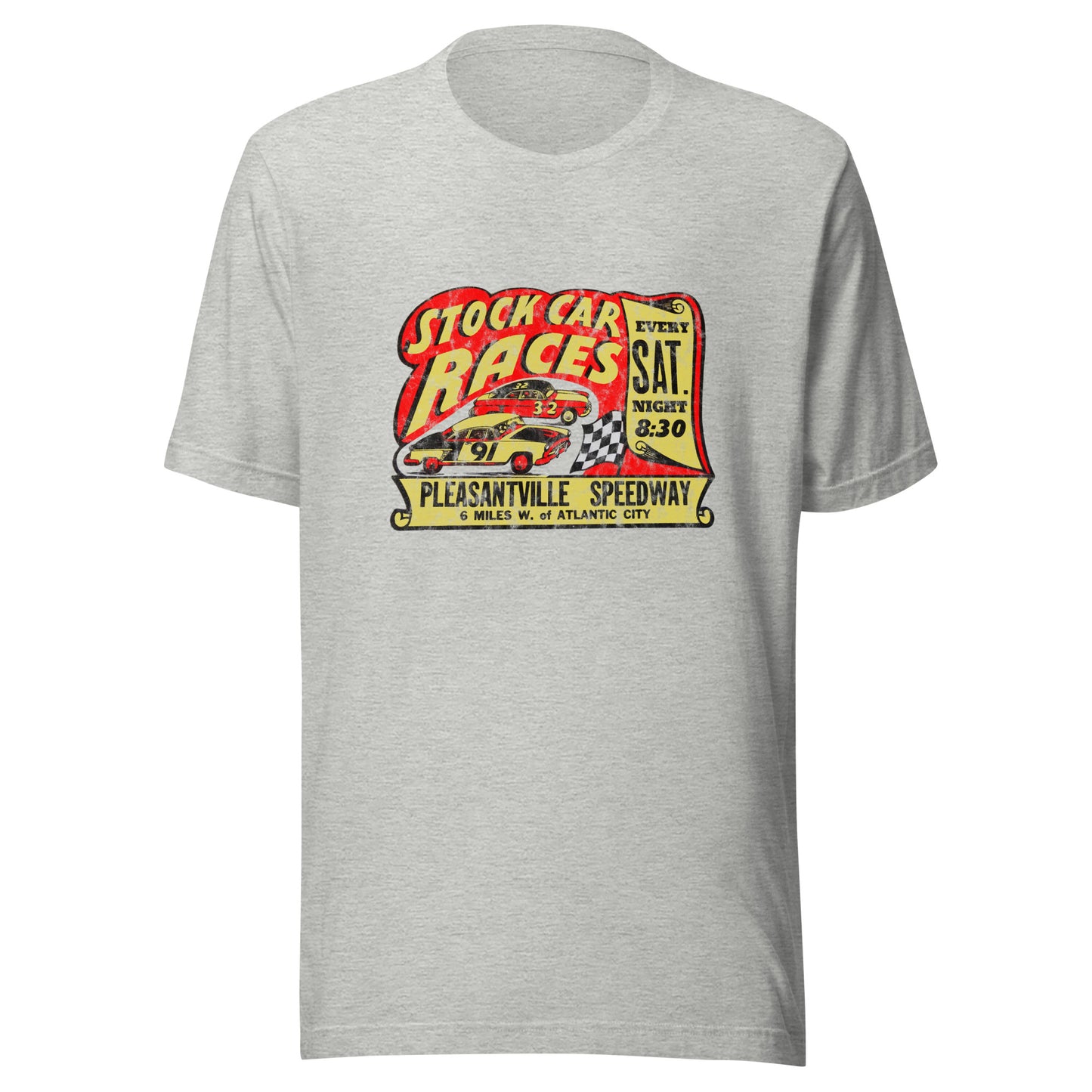 Pleasantville Speedway - PLEASANTVILLE - Unisex t-shirt Athletic Heather
