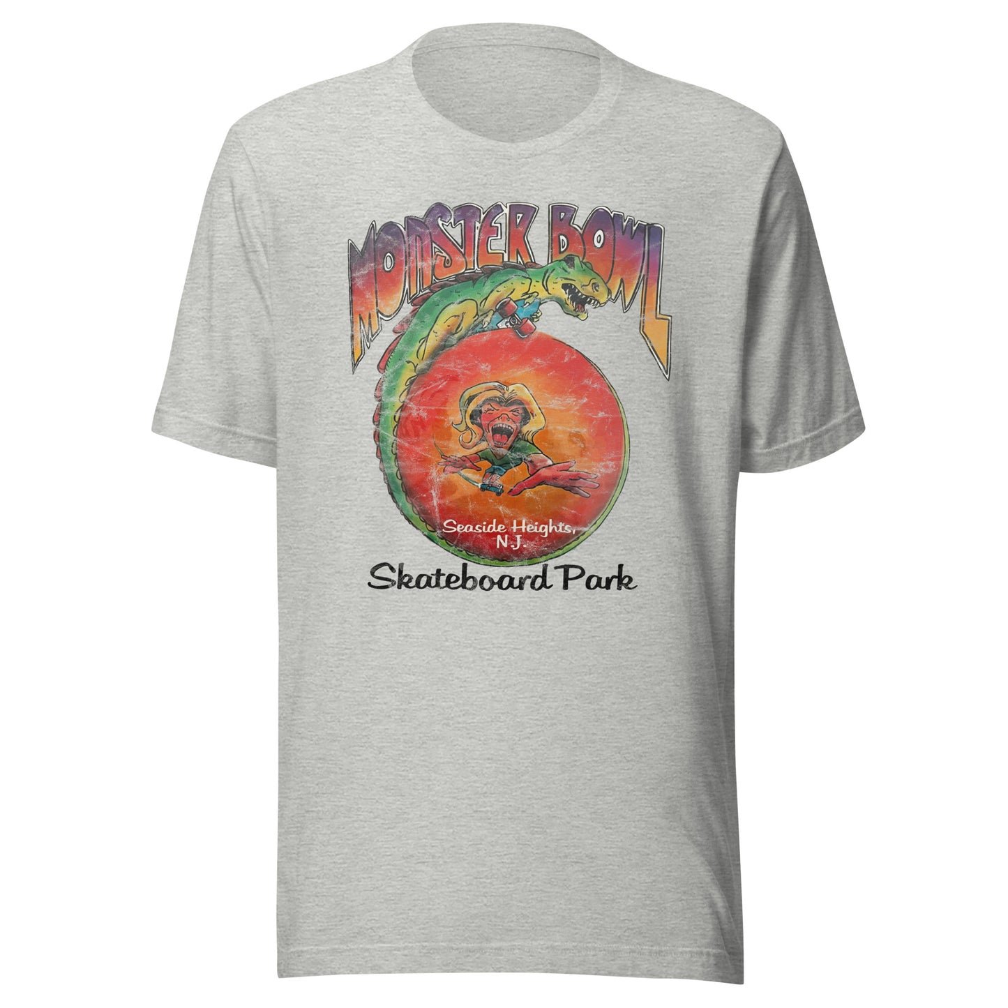 Monster Bowl Skateboard Park - SEASIDE HEIGHTS - Unisex t-shirt Athletic Heather