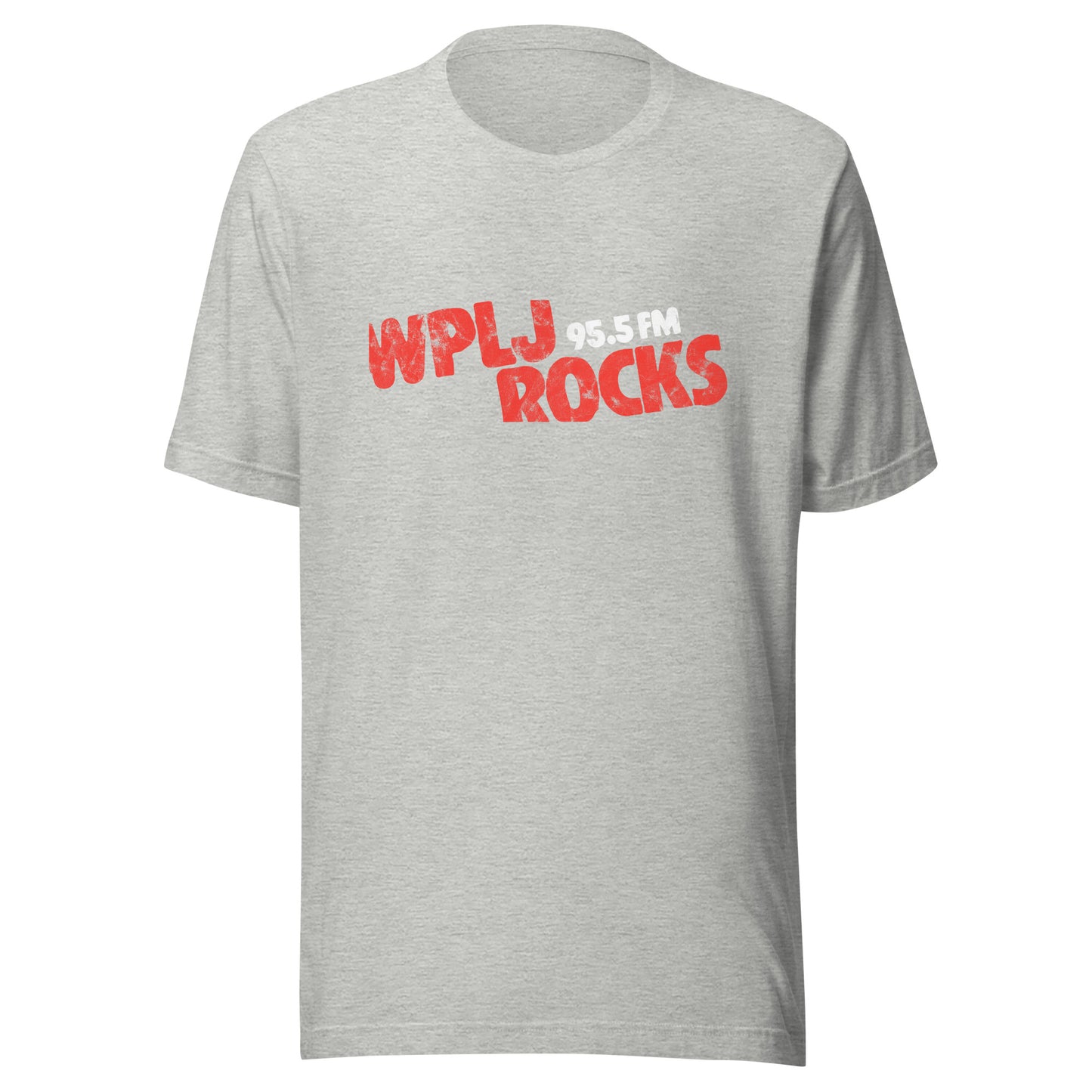 WPLJ 95.5 Rocks - NEW JERSEY / NEW YORK / CONNECTICUT - Unisex t-shirt Athletic Heather