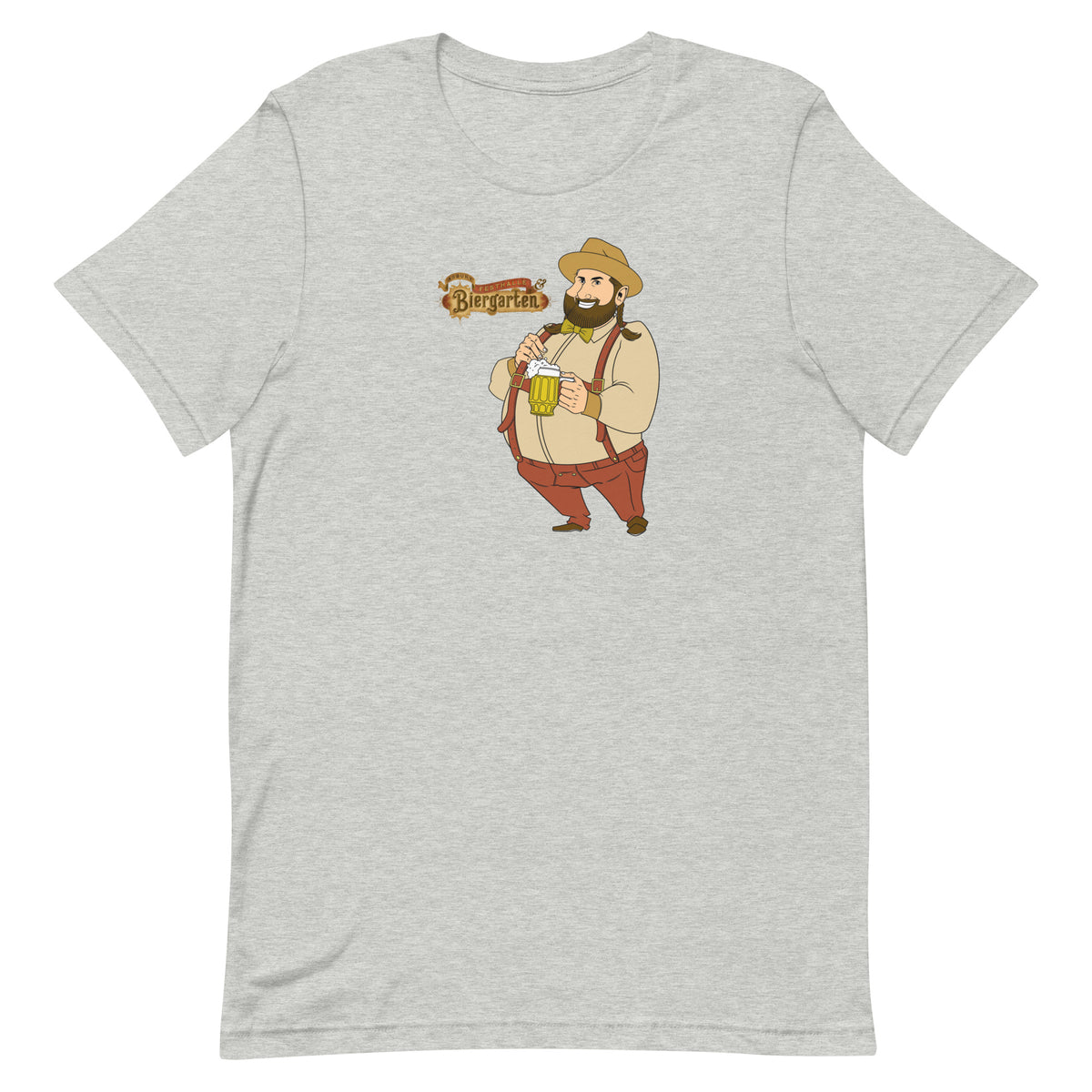 Asbury Festhalle & Biergarten / Flat Andy - ASBURY PARK - Unisex t-shirt Athletic Heather