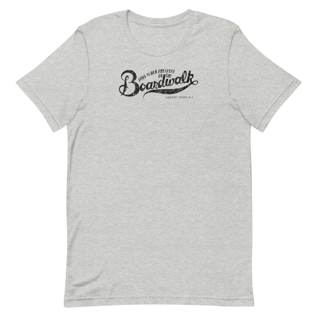 John Scher Presents "On The Boardwalk" - ASBURY PARK - Unisex t-shirt Athletic Heather