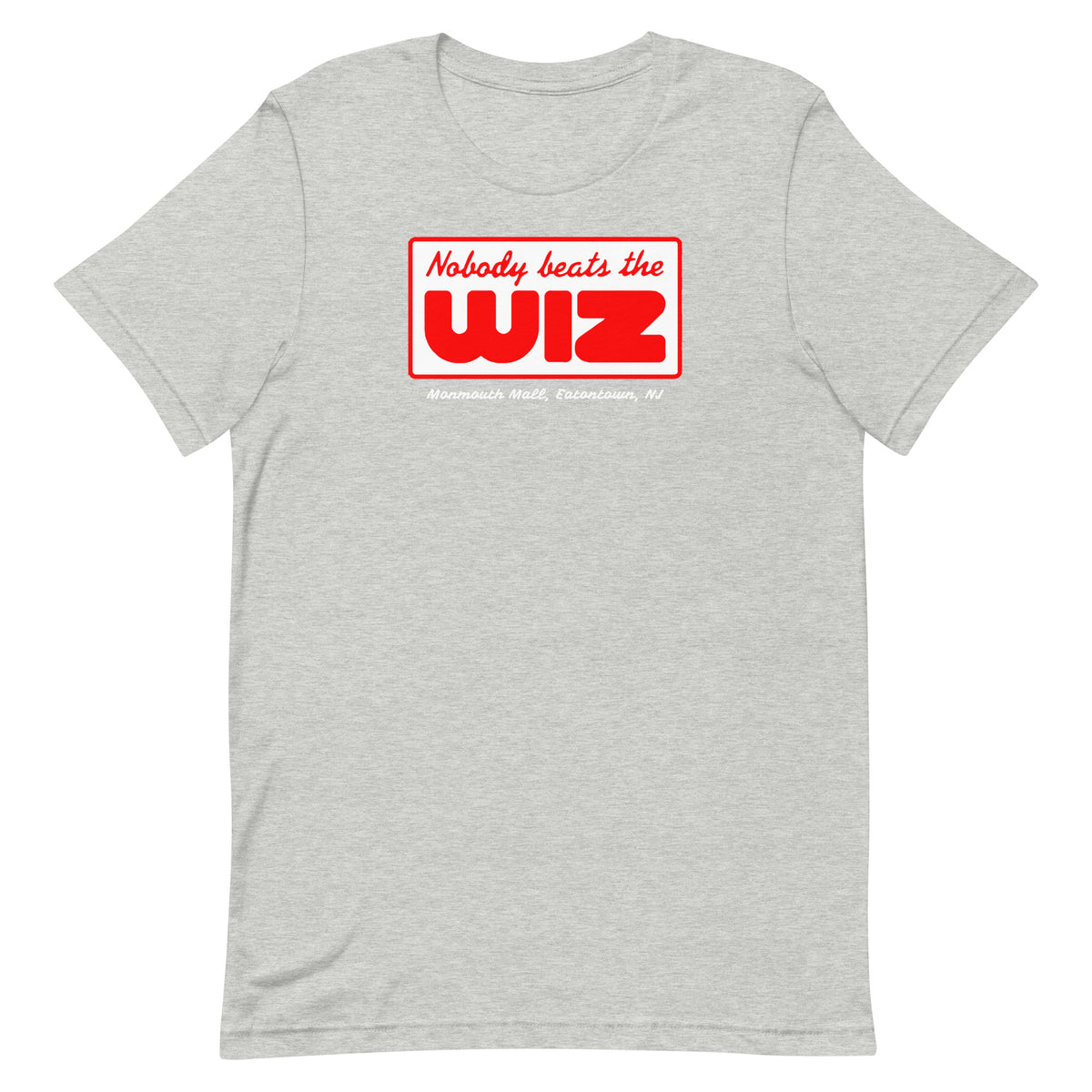 Nobody Beats The Wiz - EATONTOWN - MONMOUTH MALL - Unisex t-shirt