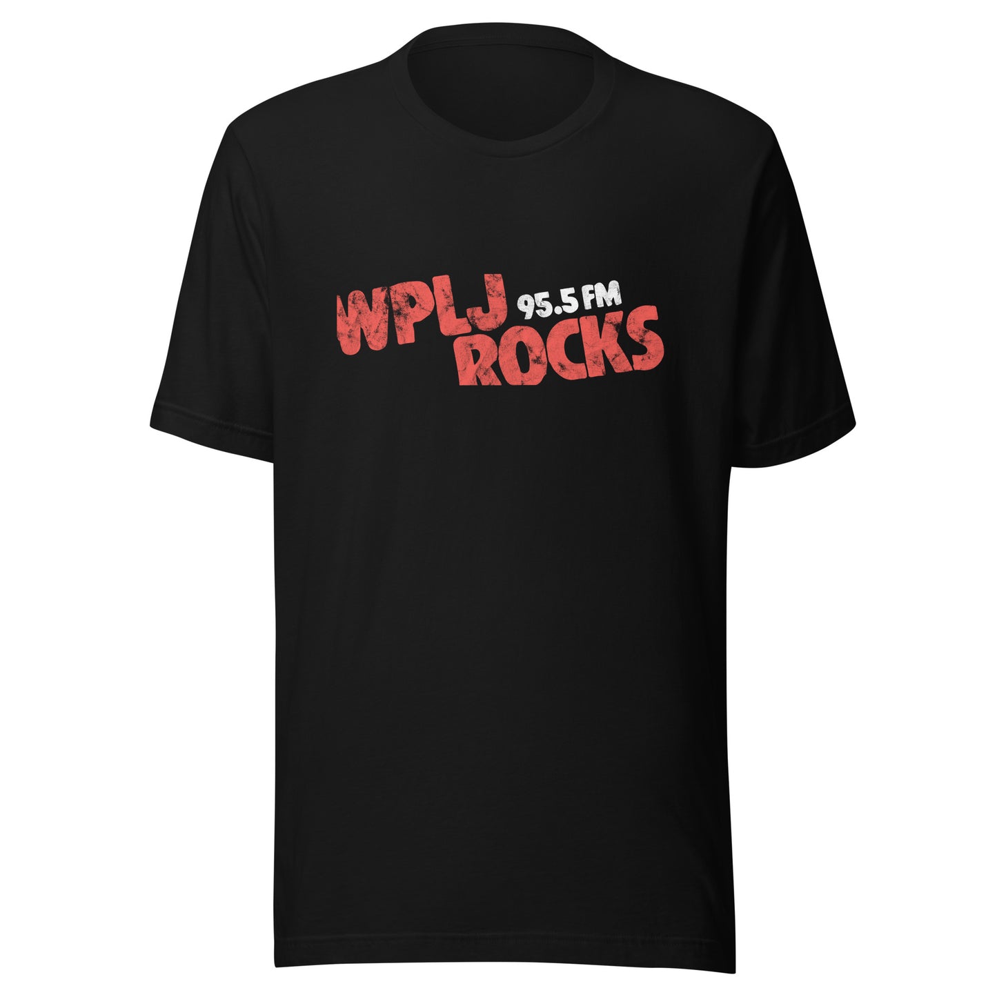 WPLJ 95.5 Rocks - NEW JERSEY / NEW YORK / CONNECTICUT - Unisex t-shirt Black