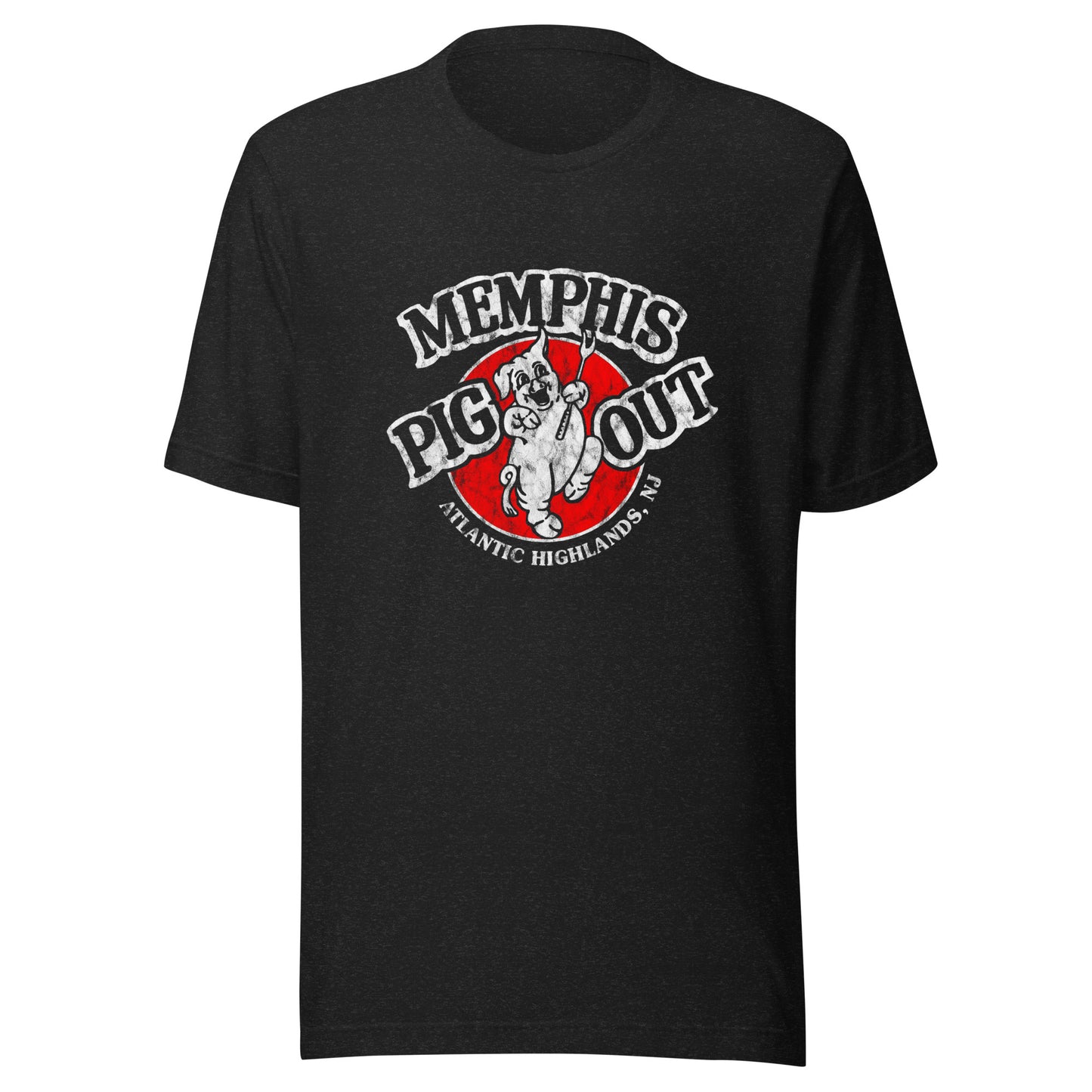 Memphis Pig Out - ATLANTIC HIGHLANDS - Unisex t-shirt Black Heather
