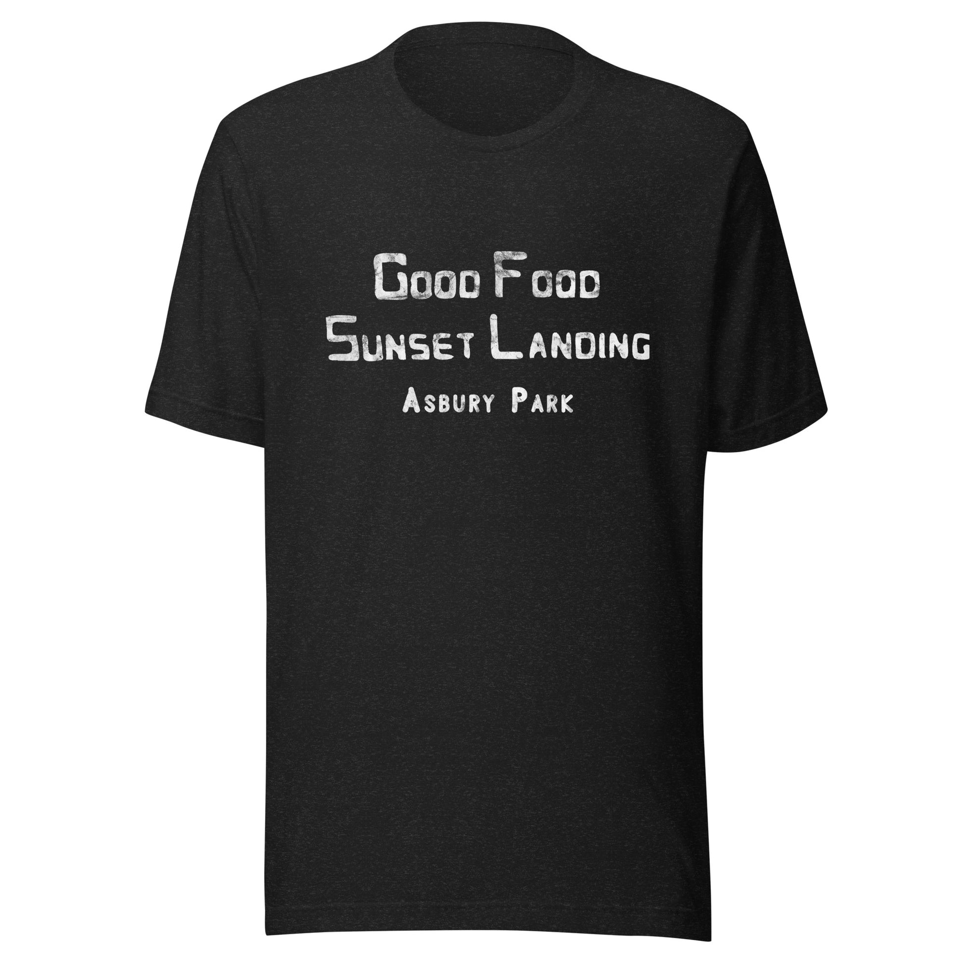 Sunset Landing - ASBURY PARK - Unisex t-shirt Black Heather