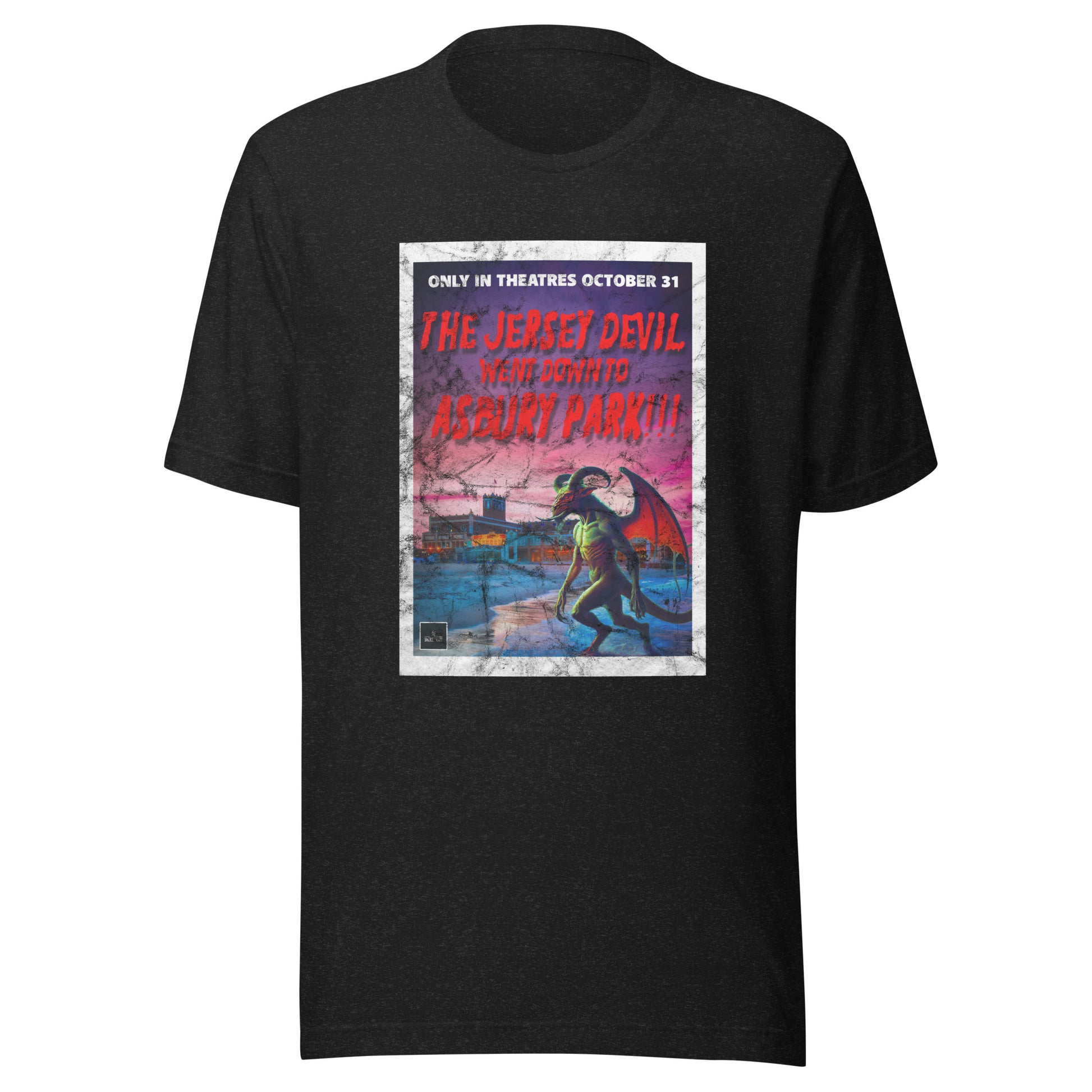 The Jersey Devil Went Down To Asbury Park!!! - Unisex t-shirt Black Heather