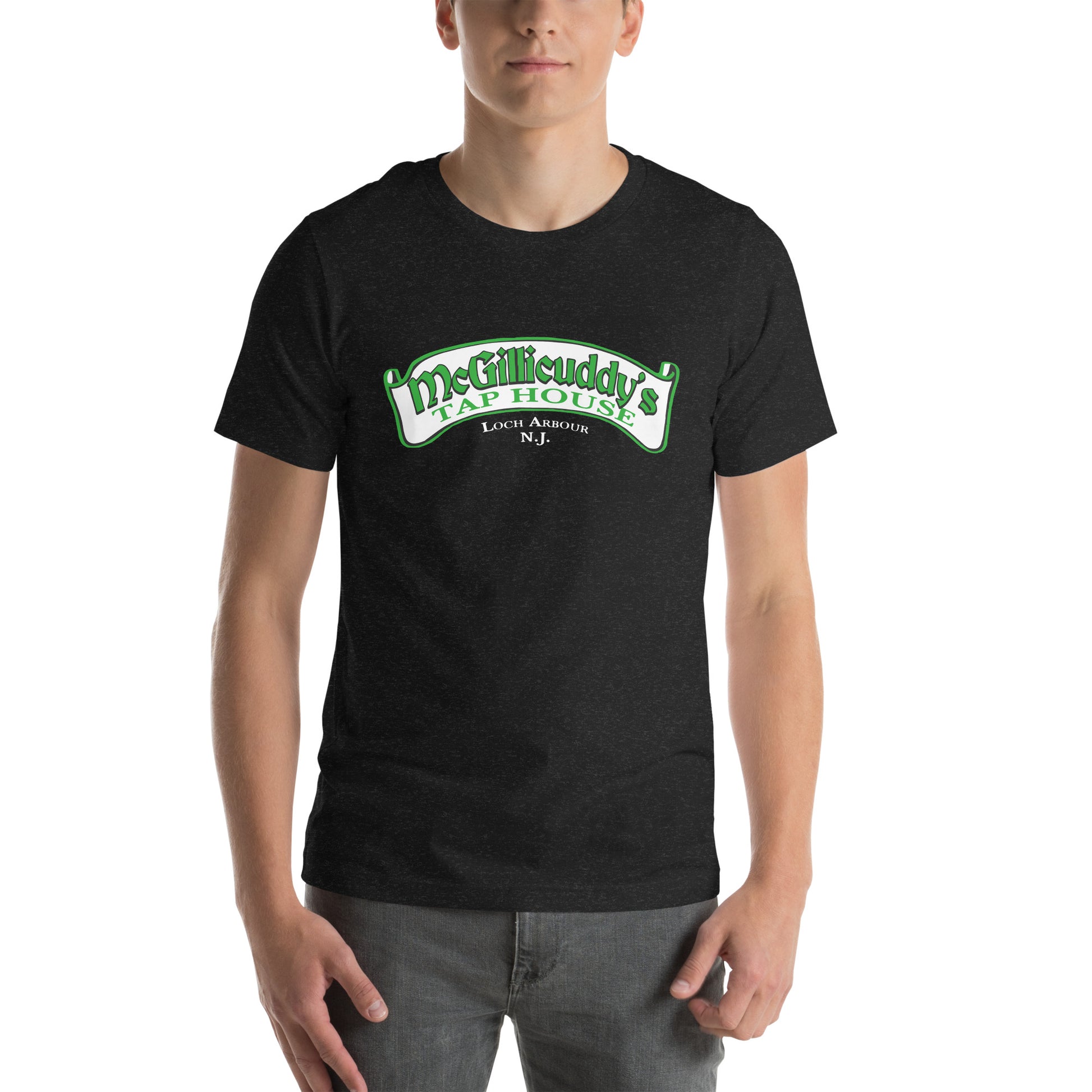 McGillicuddy's Tap House - LOCH ARBOUR - Unisex t-shirt Black Heather