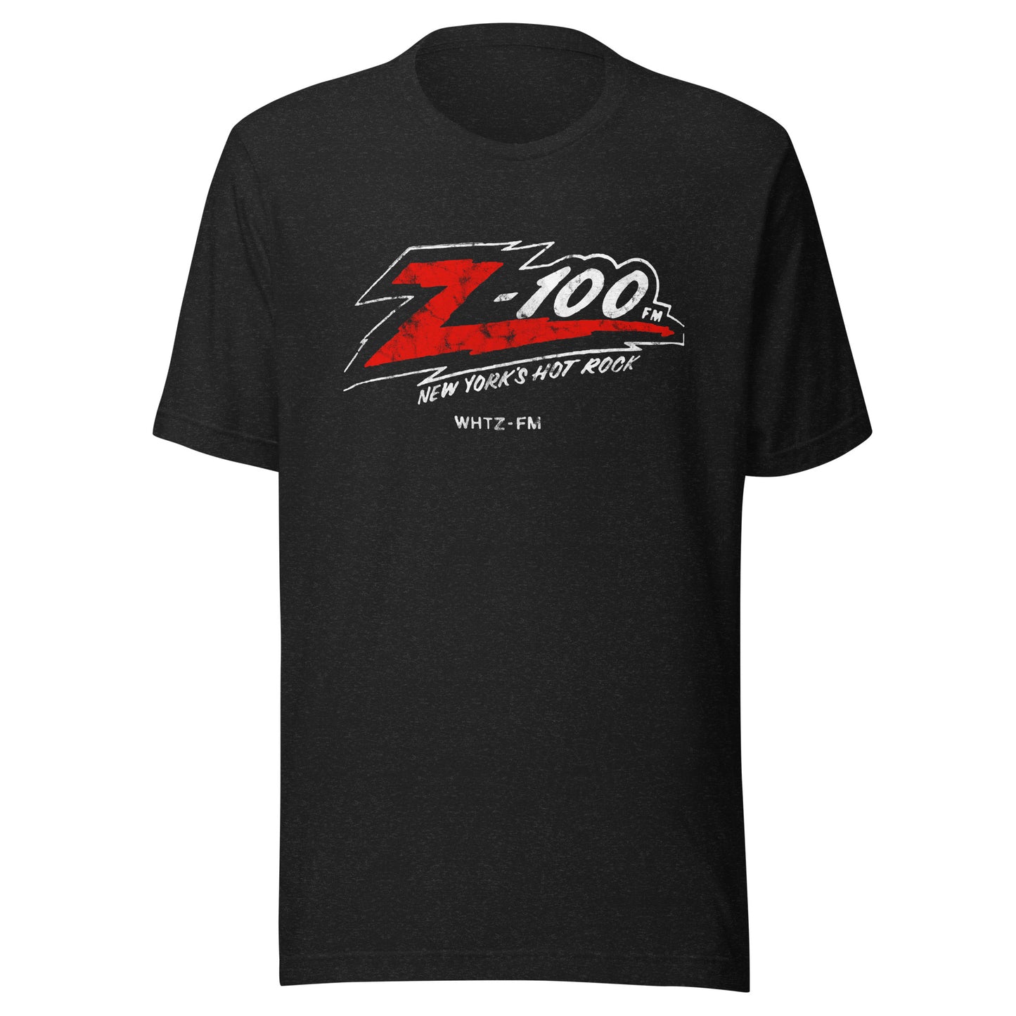 Z-100 FM New York's Hot Rock - NEW JERSEY / NEW YORK / CONNECTICUT - Unisex t-shirt Black Heather