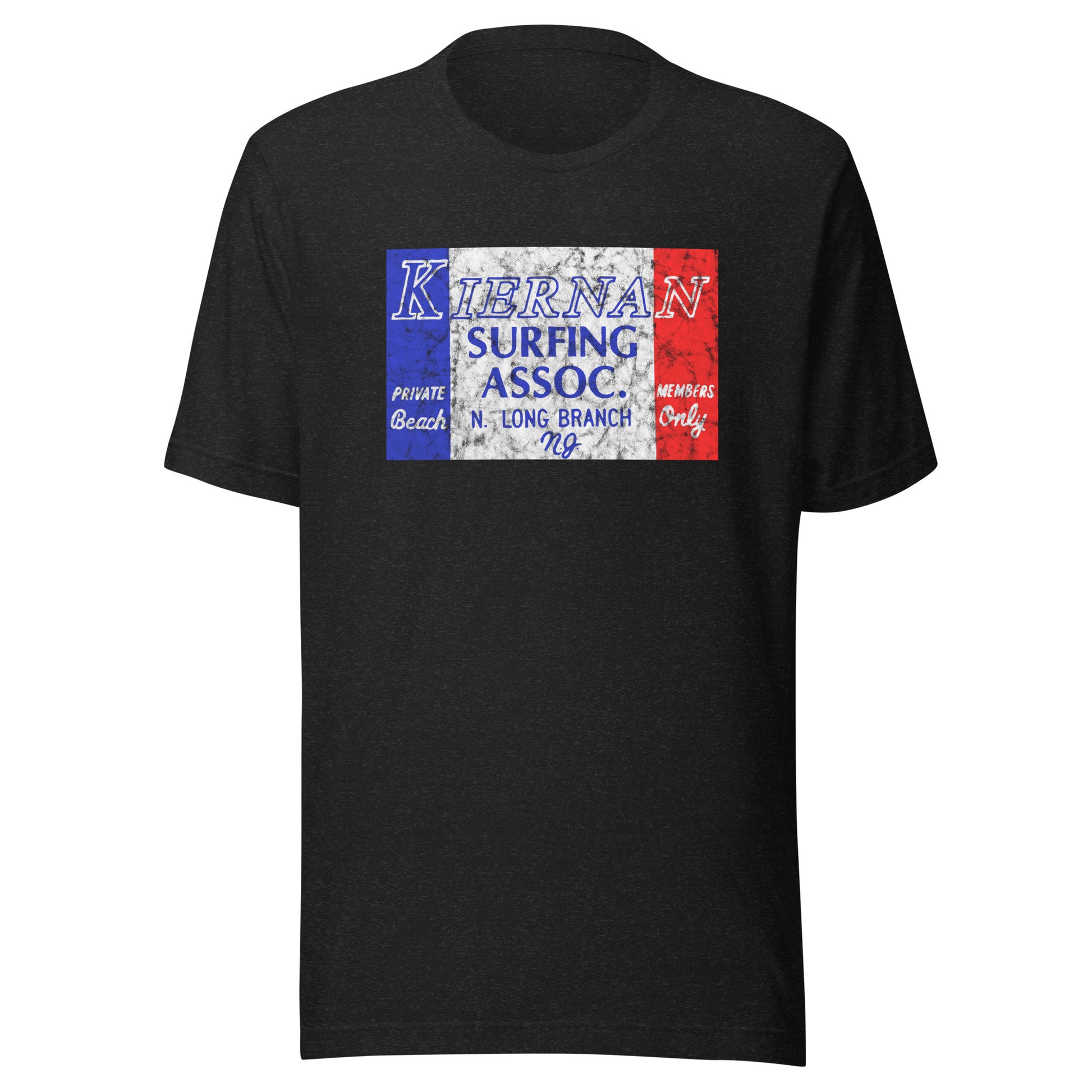 Kiernan Surfing Association - LONG BRANCH - Unisex t-shirt Black Heather