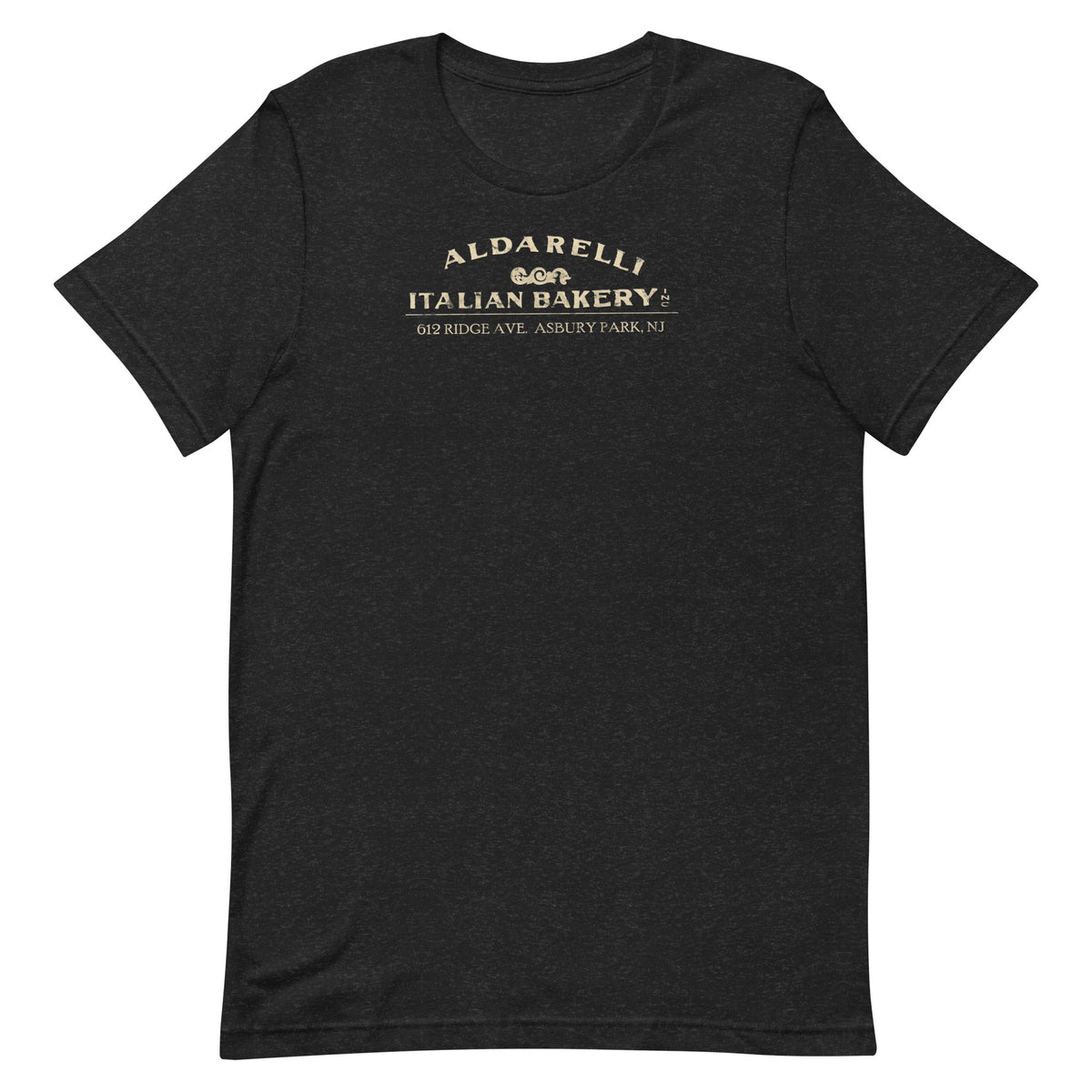 Aldarelli Italian Bakery - ASBURY PARK - Unisex t-shirt Black Heather