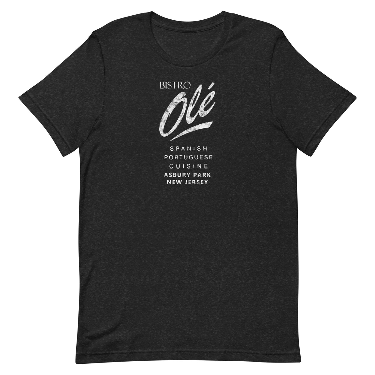 Bistro Ole - ASBURY PARK - Unisex t-shirt Black Heather