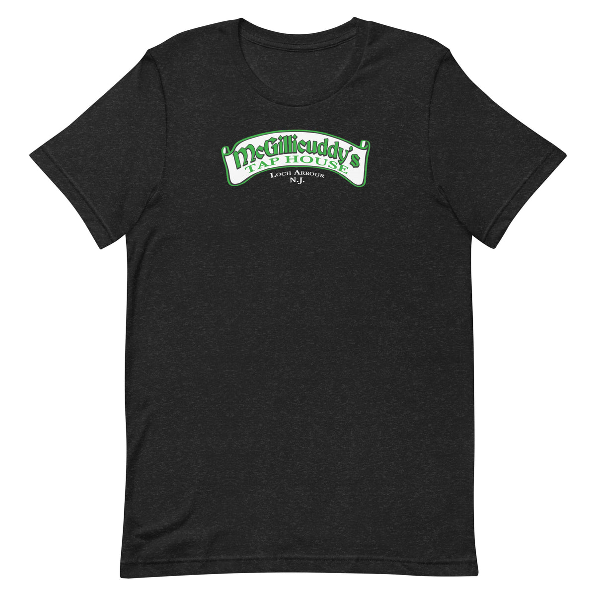 McGillicuddy's Tap House - LOCH ARBOUR - Unisex t-shirt Black Heather