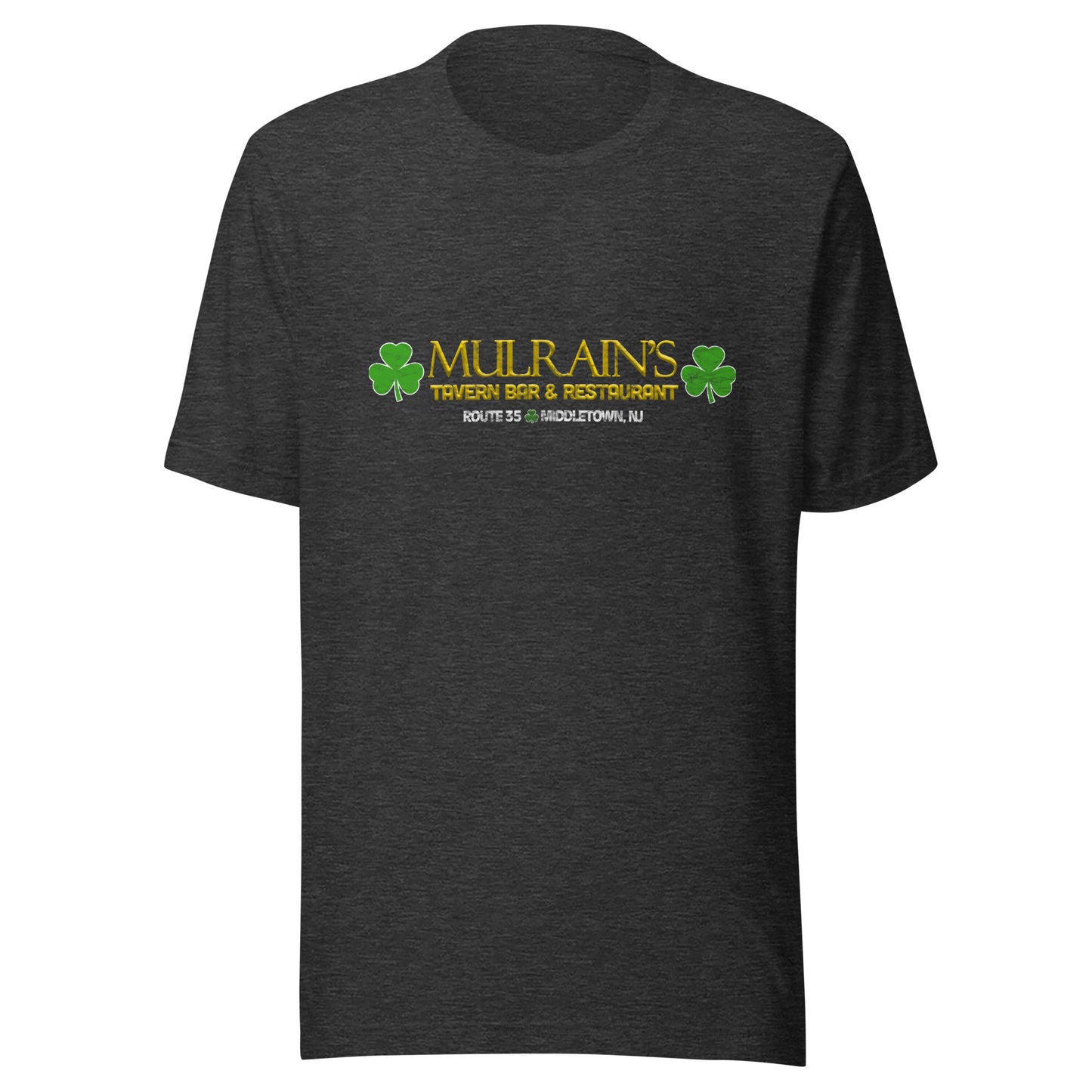 Mulrain's Tavern Bar & Restaurant - MIDDLETOWN - Unisex t-shirt Dark Grey Heather