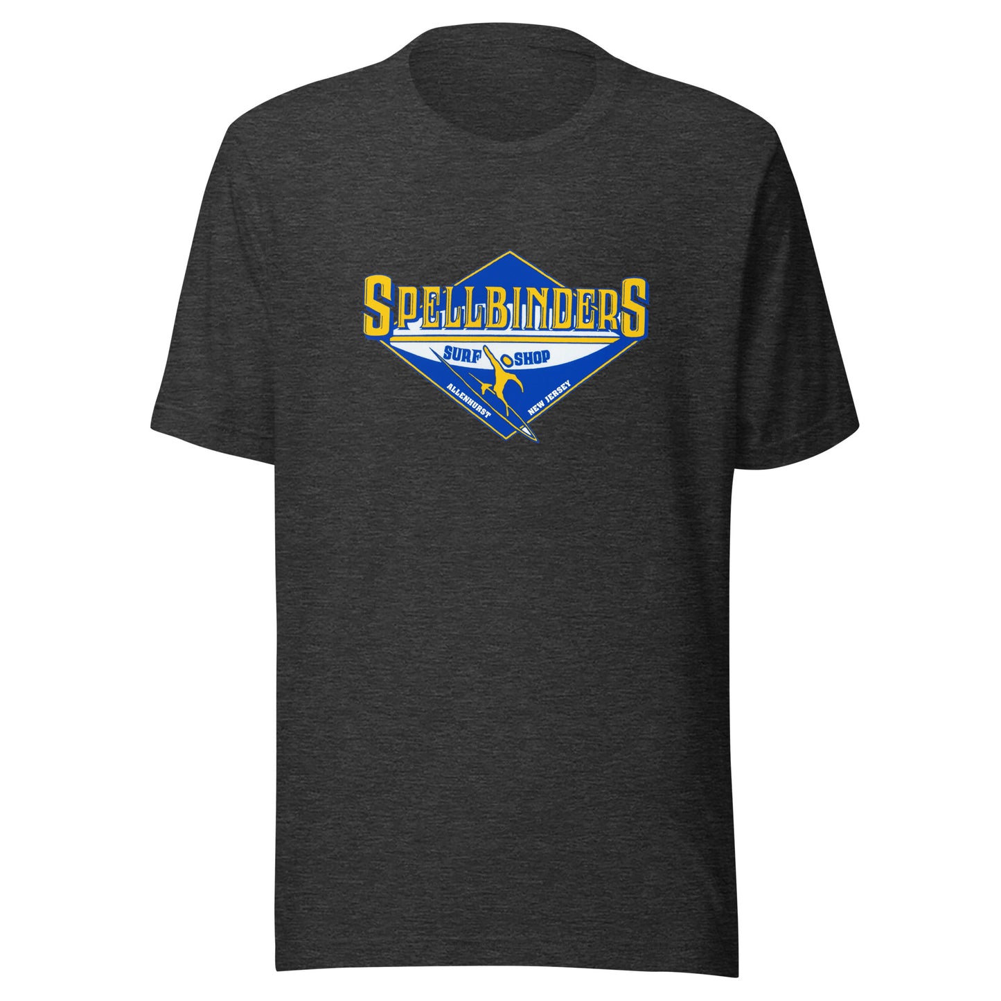 Spellbinder's Surf & Snow - ALLENHURST - Unisex t-shirt Dark Grey Heather