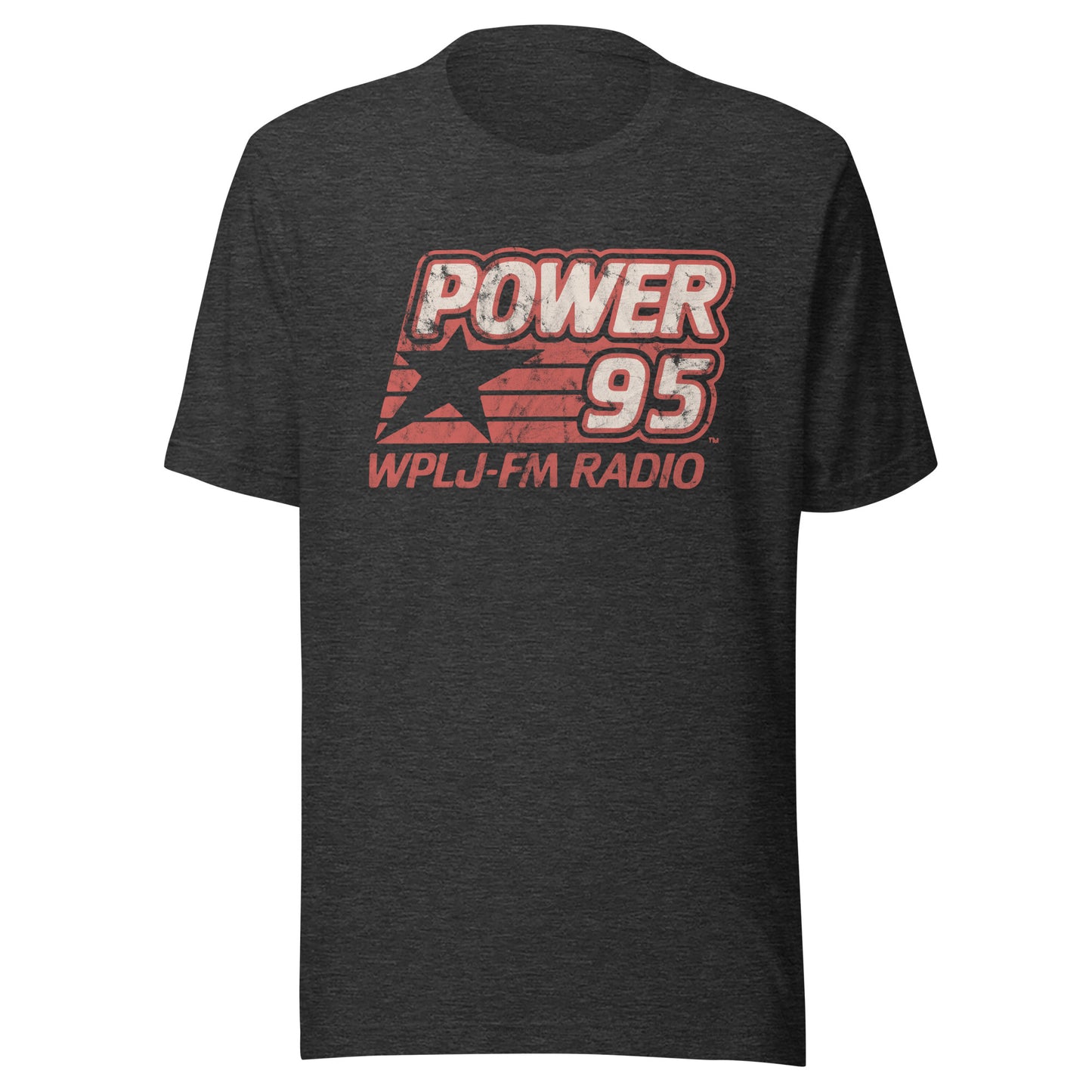 Power 95 WPLJ-FM - NEW JERSEY / NEW YORK / CONNECTICUT - Unisex t-shirt Dark Grey Heather