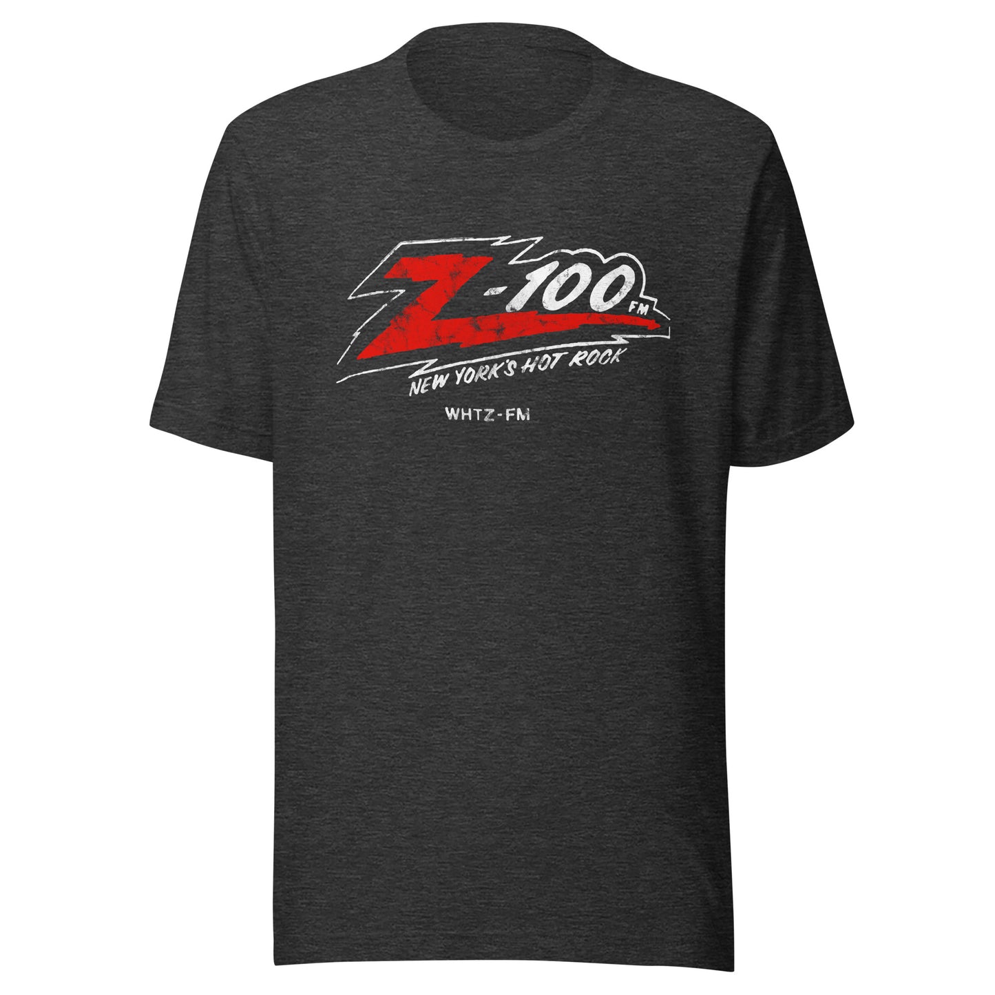 Z-100 FM New York's Hot Rock - NEW JERSEY / NEW YORK / CONNECTICUT - Unisex t-shirt Dark Grey Heather