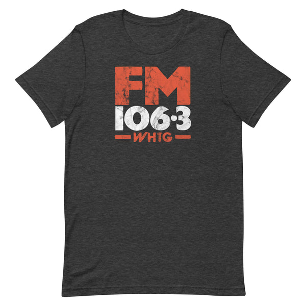 FM106.3 WHTG - NEW JERSEY - Unisex t-shirt Dark Grey Heather