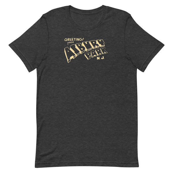 Greetings From Asbury Park - ASBURY PARK - Unisex t-shirt Dark Grey Heather