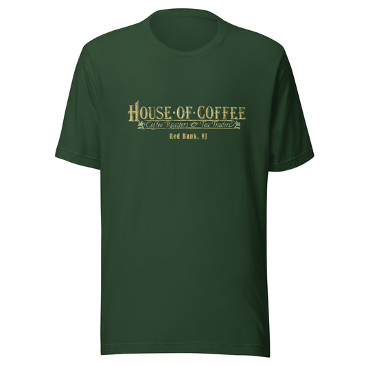 House of Coffee - RED BANK - Unisex t-shirt Forest
