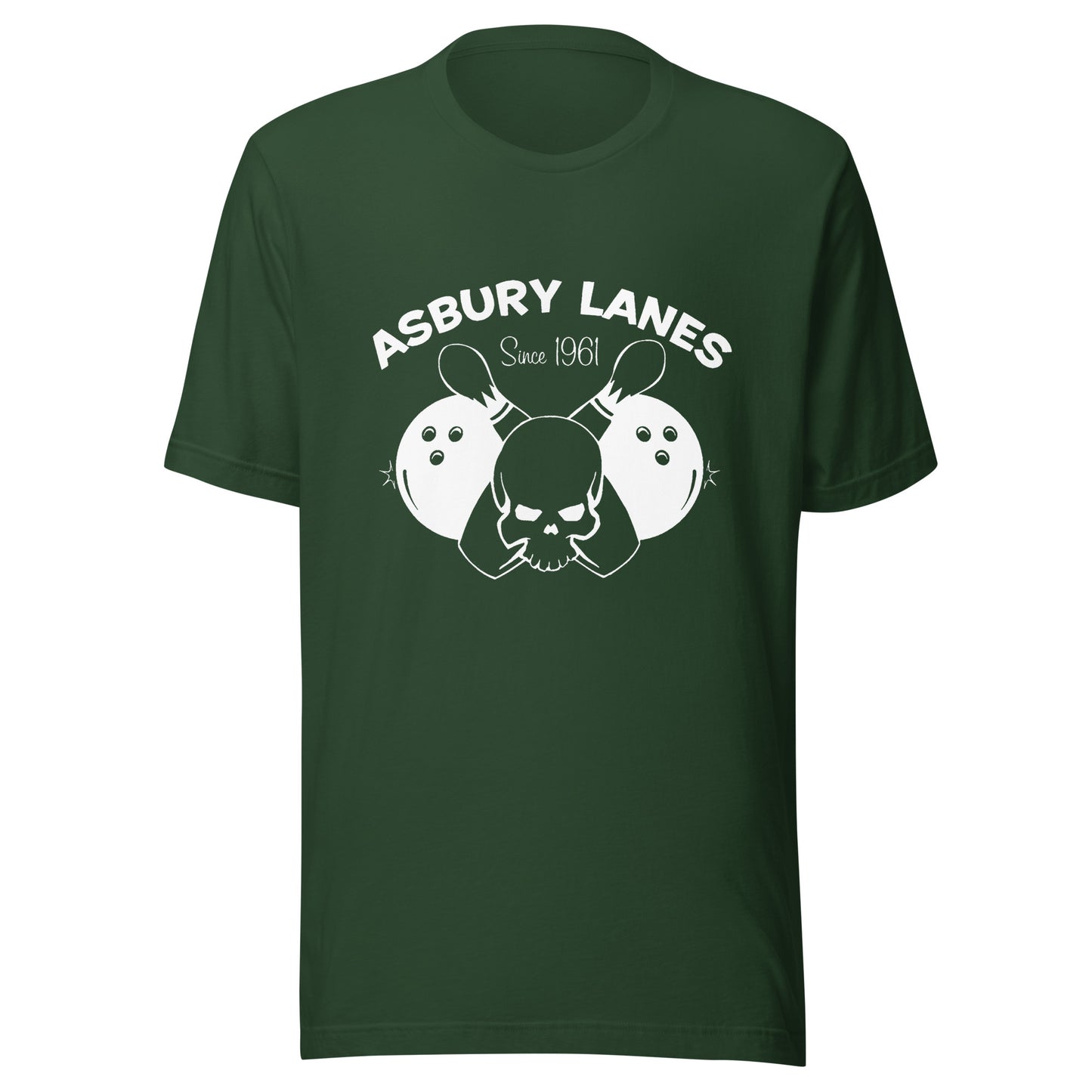 "Original" Asbury Lanes (White Logo) - ASBURY PARK - Unisex t-shirt Forest