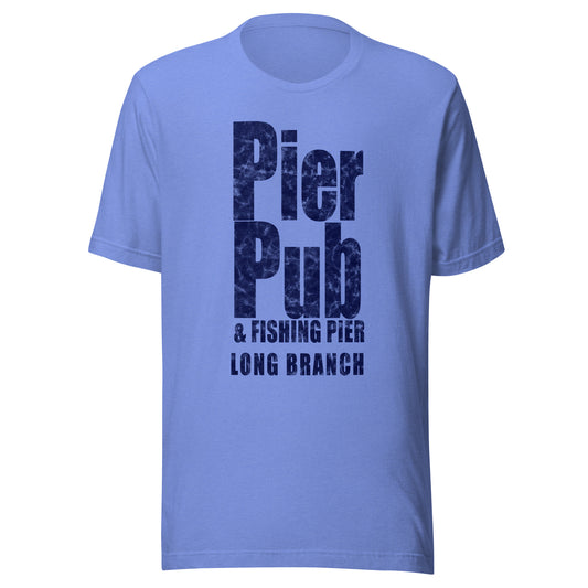 Pier Pub - LONG BRANCH - Unisex t-shirt Heather Columbia Blue