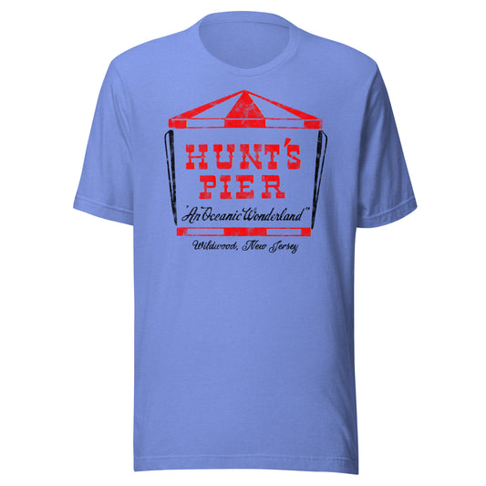 Hunt's Pier - WILDWOOD - Unisex t-shirt Heather Columbia Blue