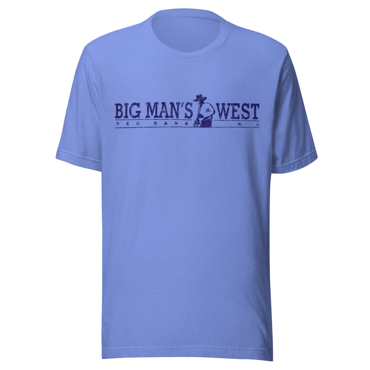 Big Man's West - RED BANK - Short sleeve t-shirt Heather Columbia Blue