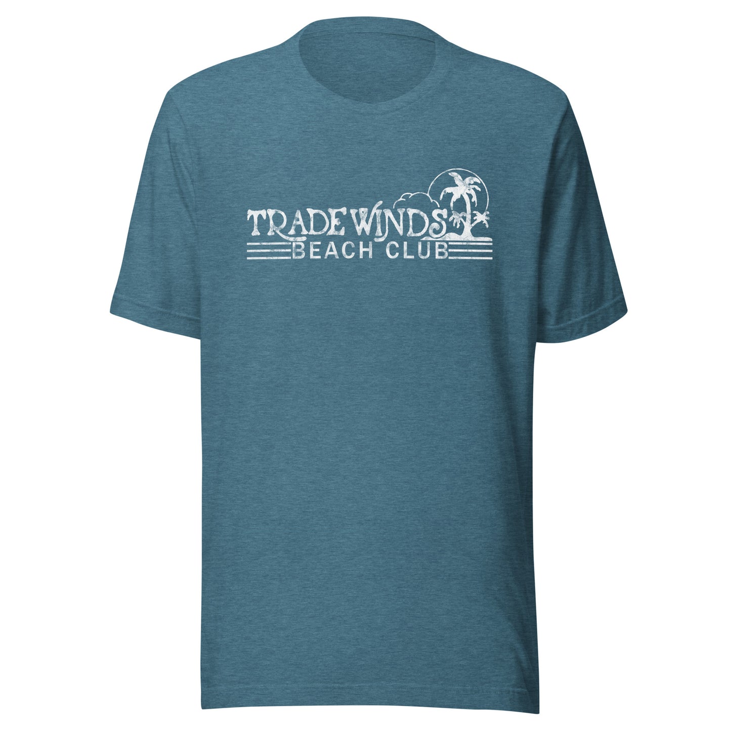 Tradewinds Beach Club - SEA BRIGHT - Unisex t-shirt Heather Deep Teal