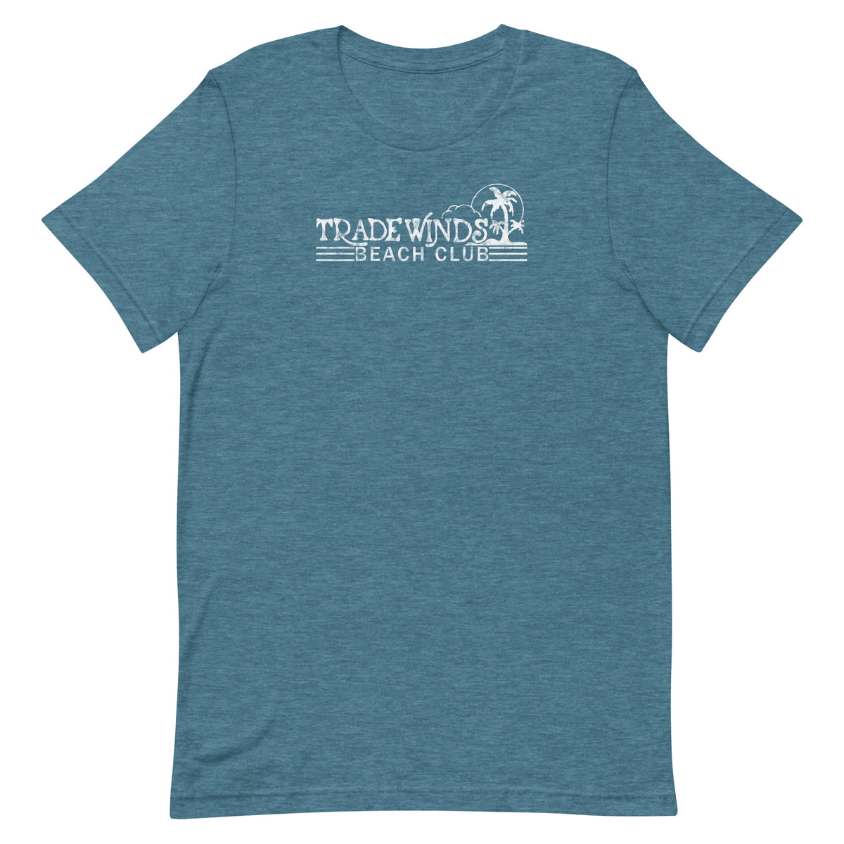 Tradewinds Beach Club - SEA BRIGHT - Unisex t-shirt Heather Deep Teal