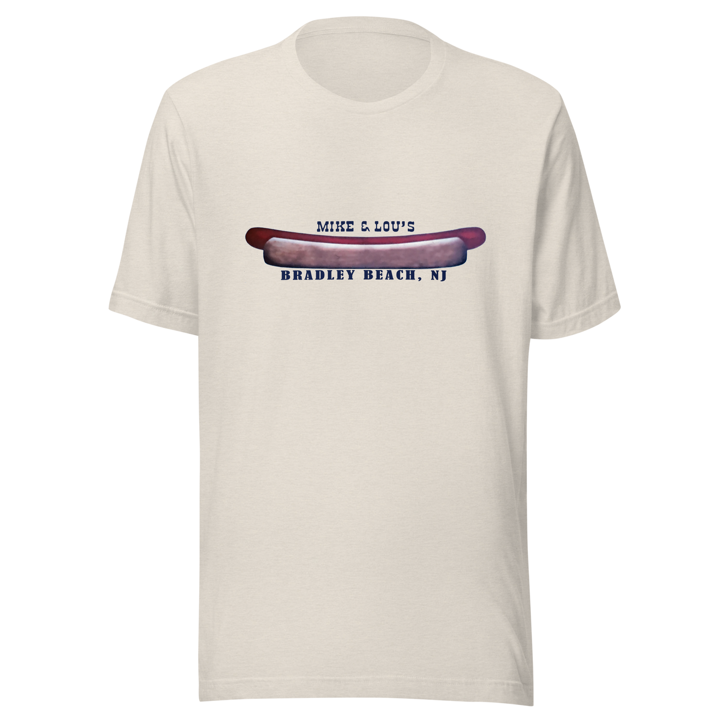 Mike & Lou's - BRADLEY BEACH - Unisex t-shirt Heather Dust