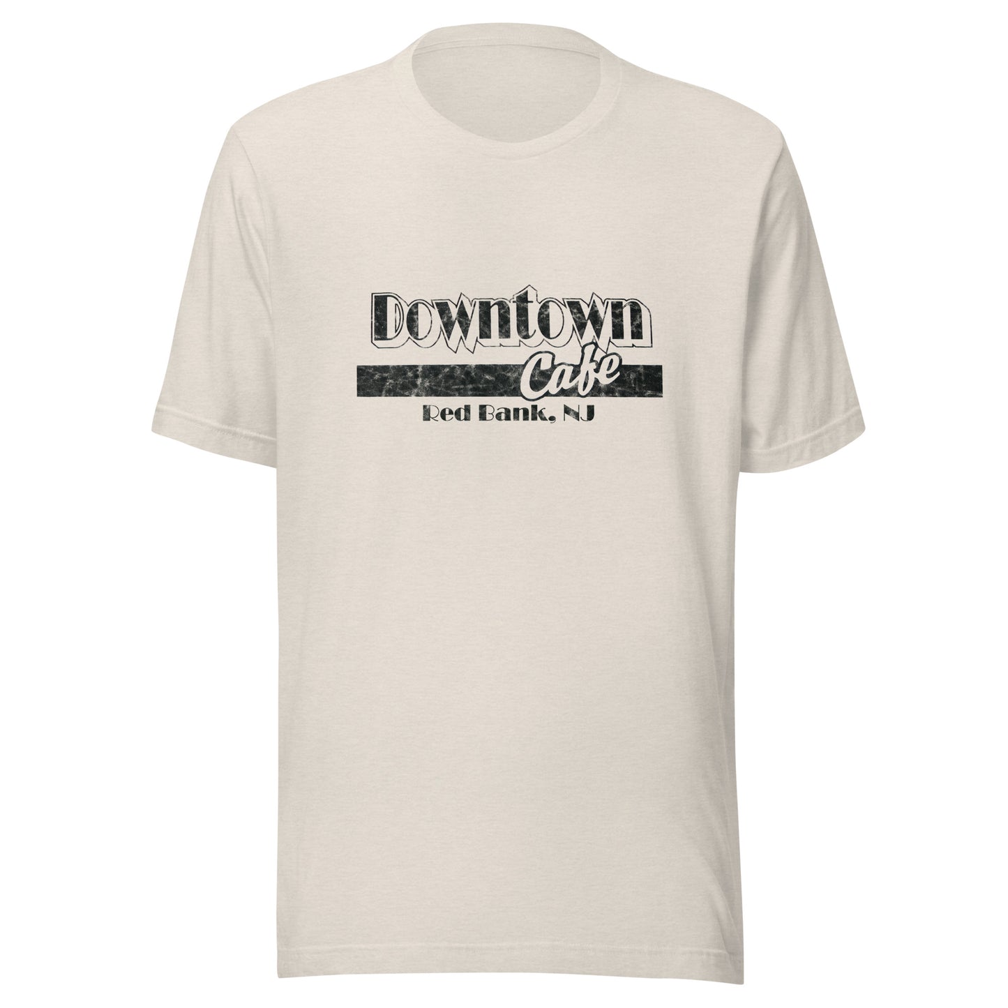 Downtown Cafe - RED BANK - Unisex t-shirt Heather Dust