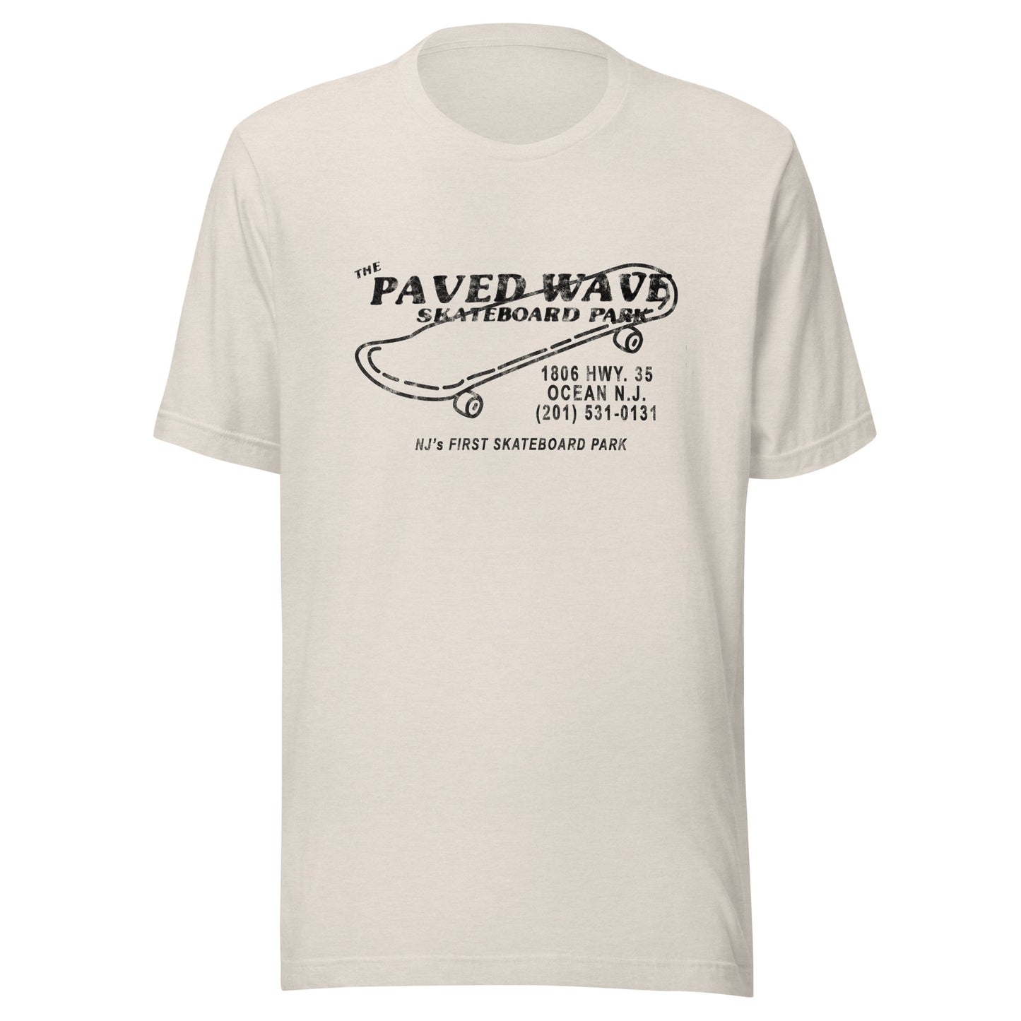 The Paved Wave - OCEAN - Unisex t-shirt Heather Dust