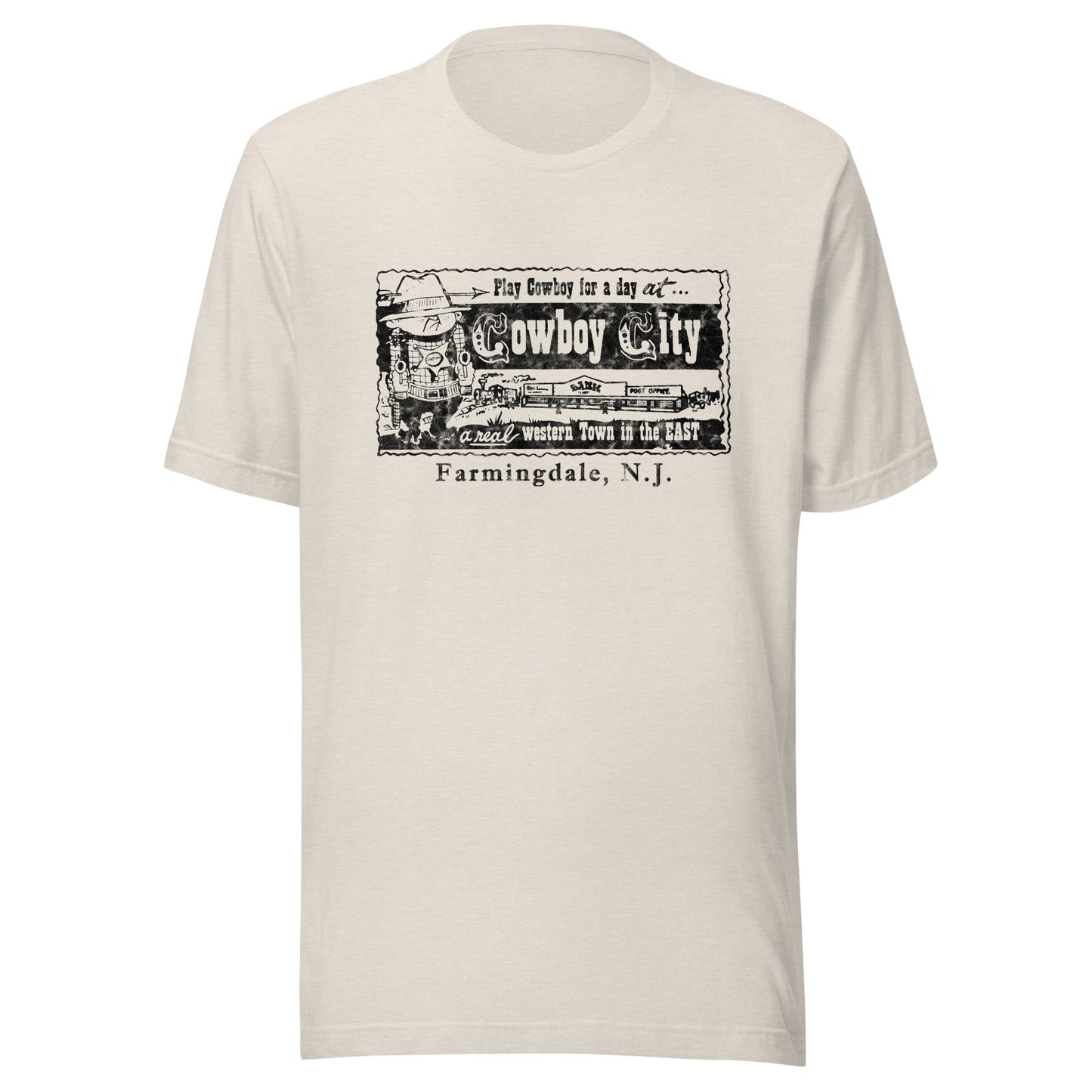 Cowboy City - FARMINGDALE - Unisex t-shirt Heather Dust