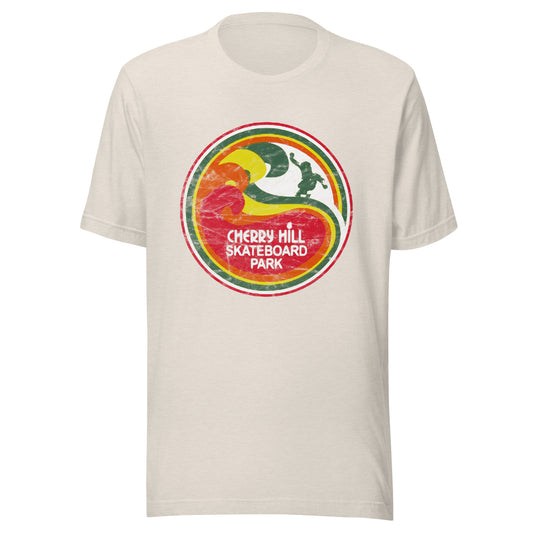 Cherry Hill Skateboard Park - CHERRY HILL - Unisex t-shirt Heather Dust