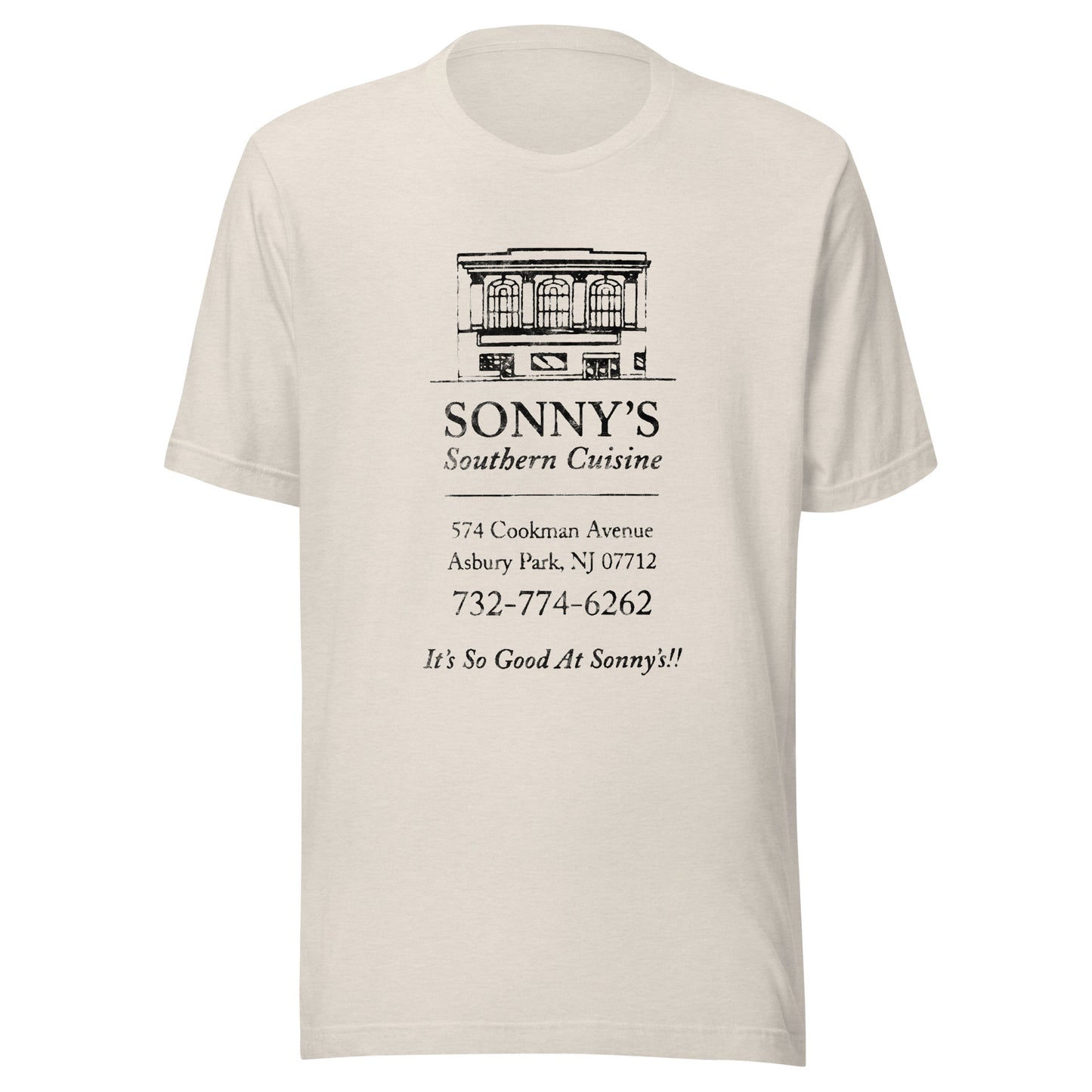 Sonny's Southern Cuisine - ASBURY PARK - Unisex t-shirt Heather Dust