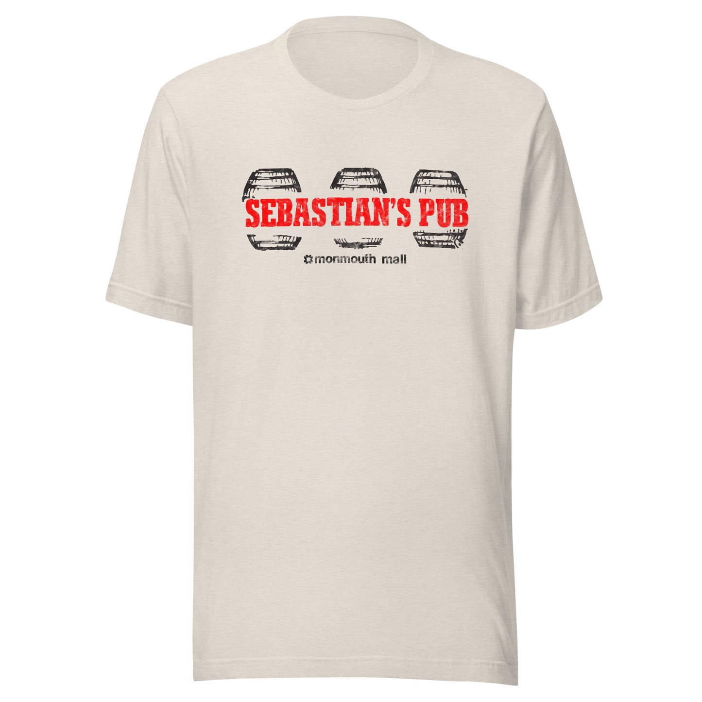 Sebastian's Pub - MONMOUTH MALL / EATONTOWN - Unisex t-shirt Heather Dust