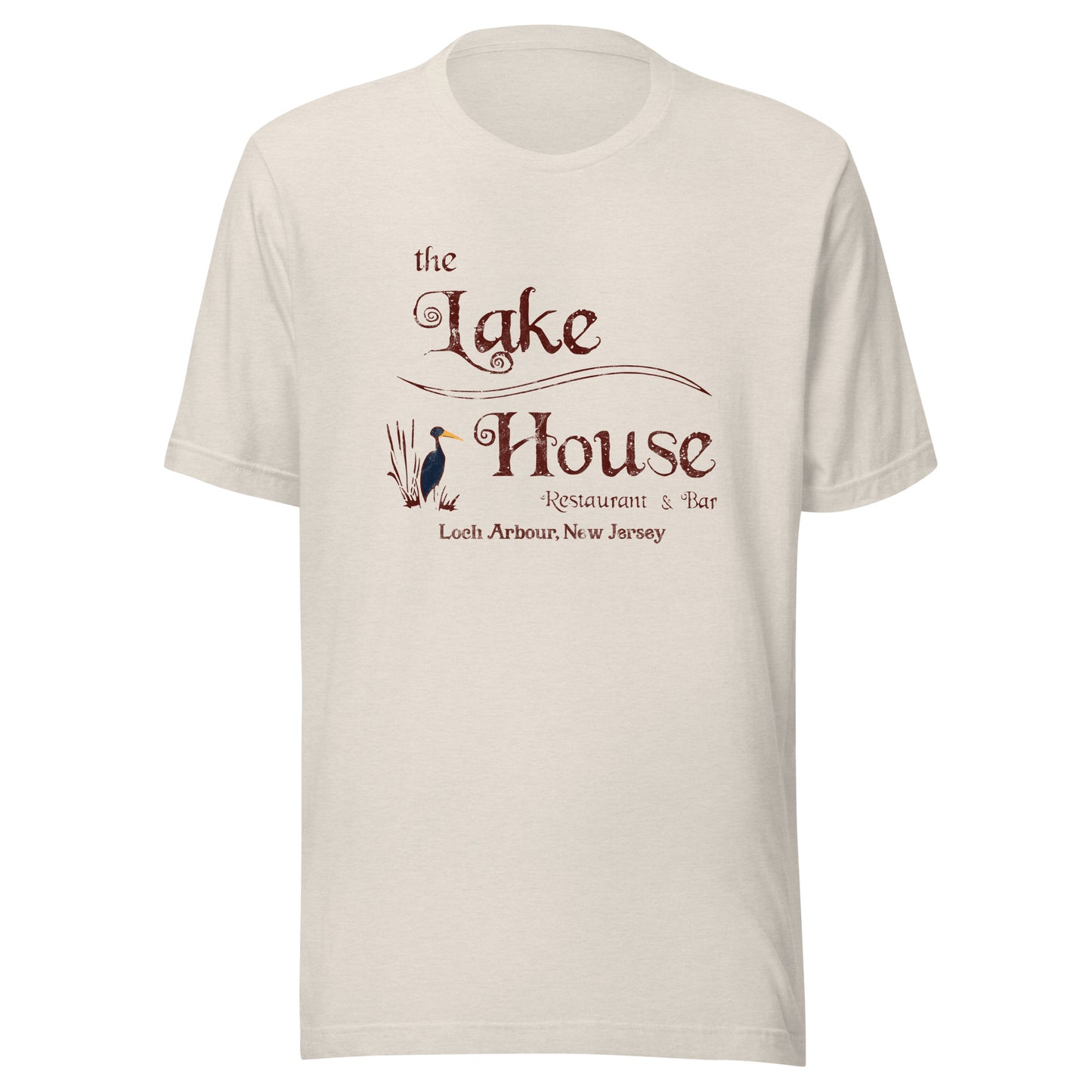 The Lakehouse Restaurant and Bar - LOCH ARBOUR - Unisex t-shirt Heather Dust