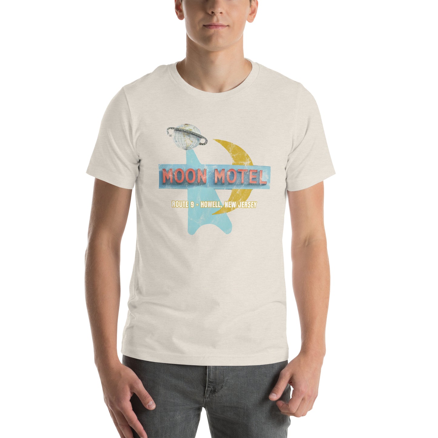 Moon Motel - HOWELL - Unisex t-shirt Heather Dust