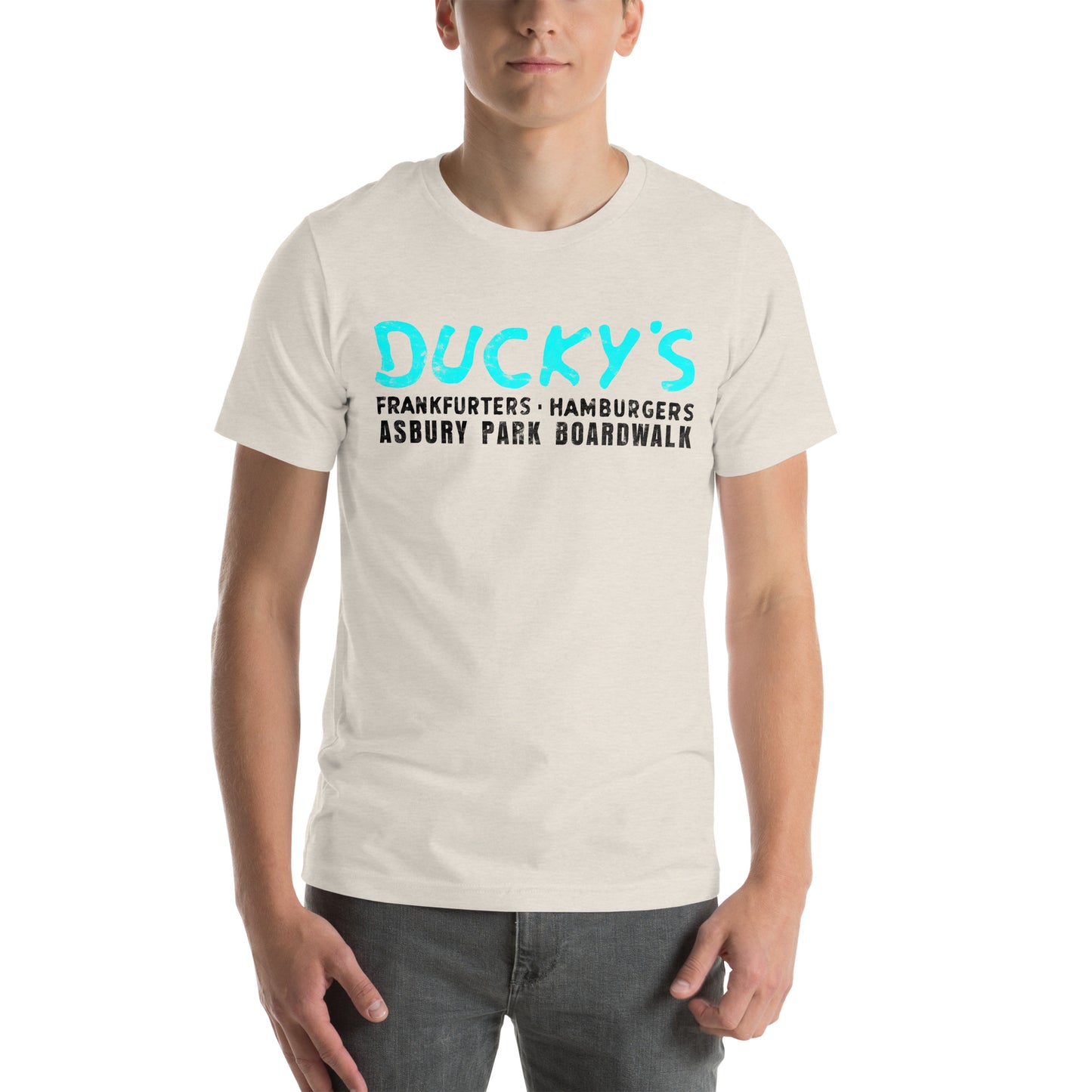 Ducky's - ASBURY PARK - Unisex t-shirt Heather Dust